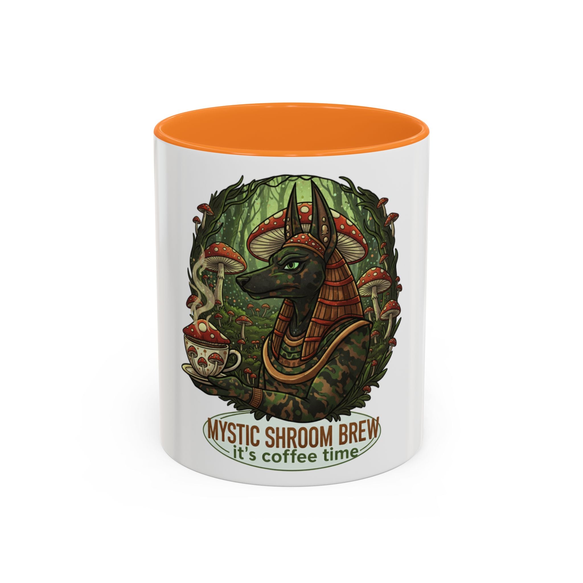 Mystic Shroom Brew Coffee Mug, Colorful Ceramic Cup for Coffee Lovers, Unique Gift for Birthdays, Housewarming, and Nature Enthusiasts