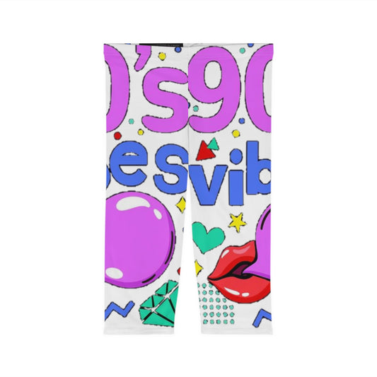 90s  Women’s Capri Leggings (AOP)