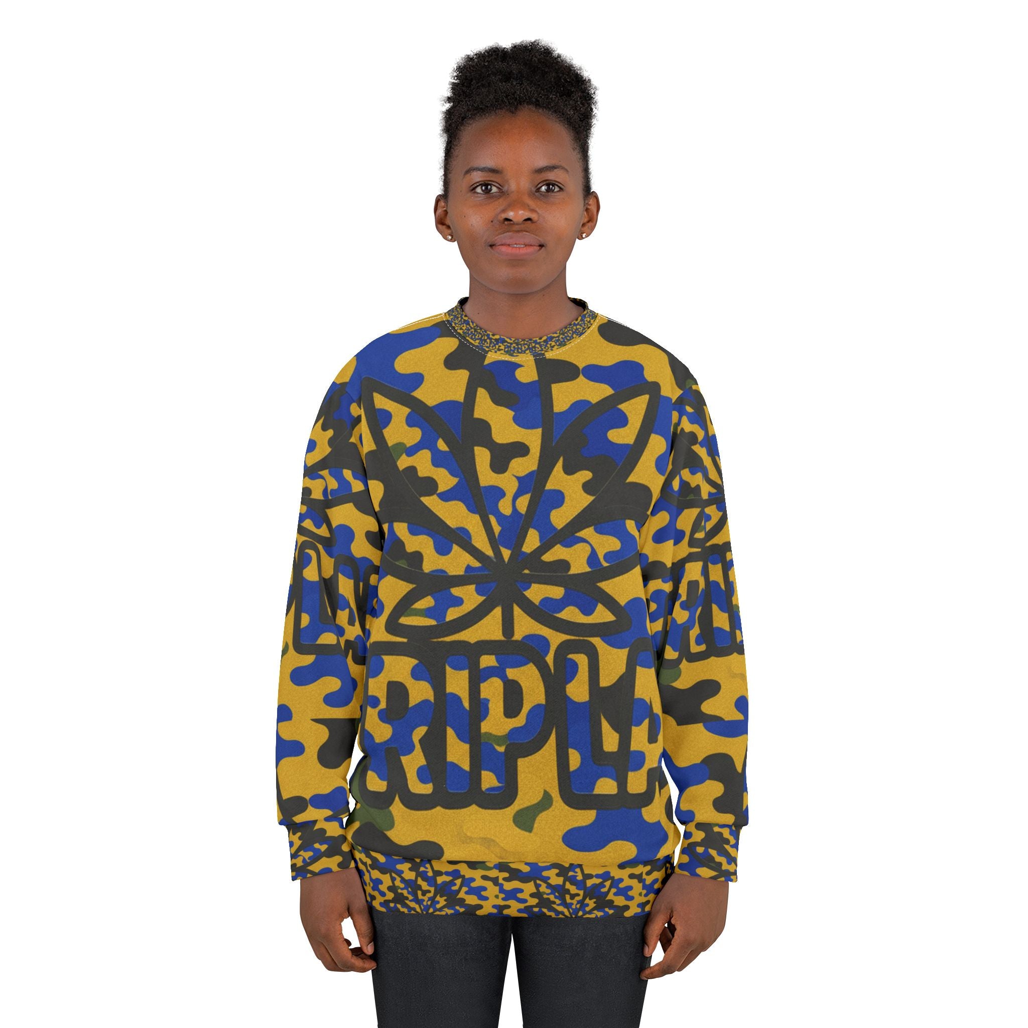 Camo Weed Leaf Sweatshirt
