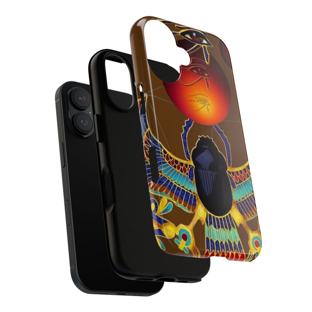 Egyptian Scarab Phone Case | Tough Cases for Unique Style, Protective Cases, Artistic Phone Covers, Gifts for Art Lovers