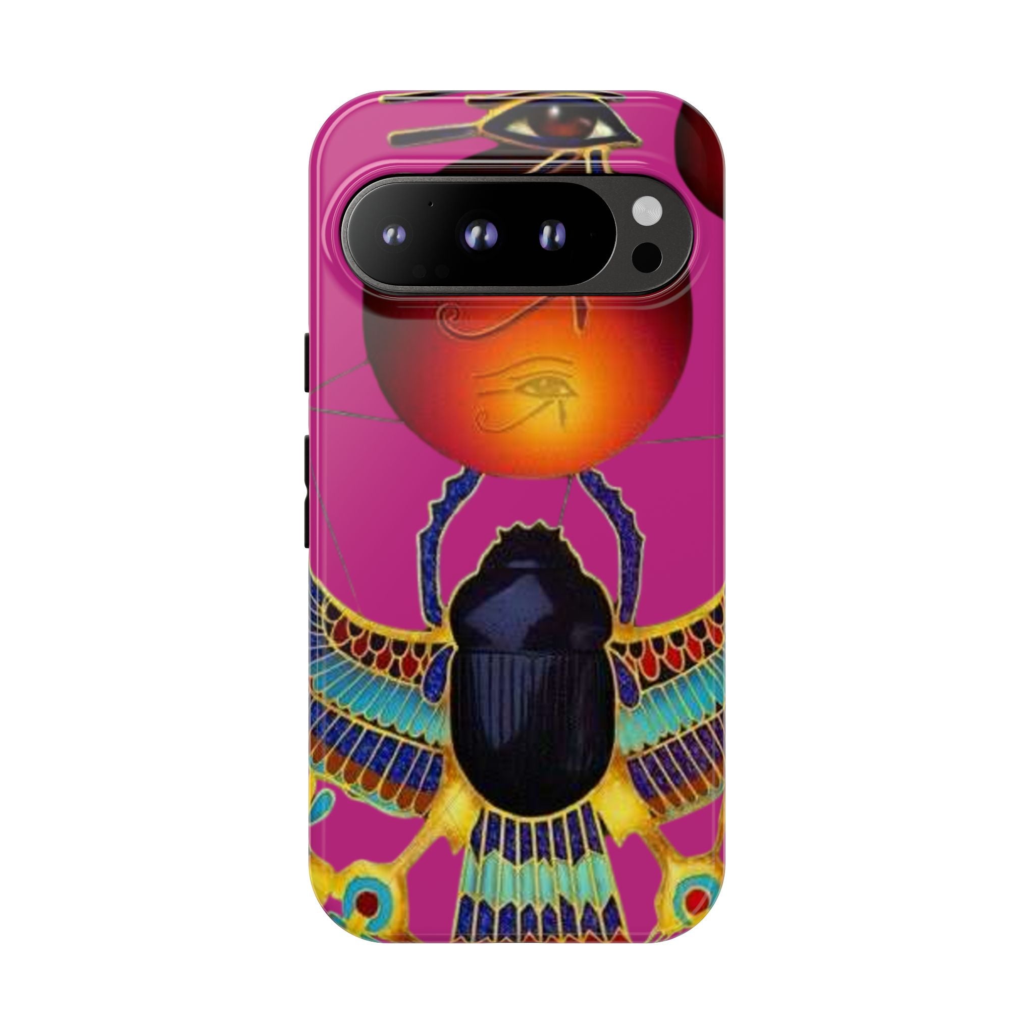 Vibrant Phone Case with Egyptian Inspired Design, Durable Phone Cover, Unique Gift for Her, Artful Accessory for Everyday Use