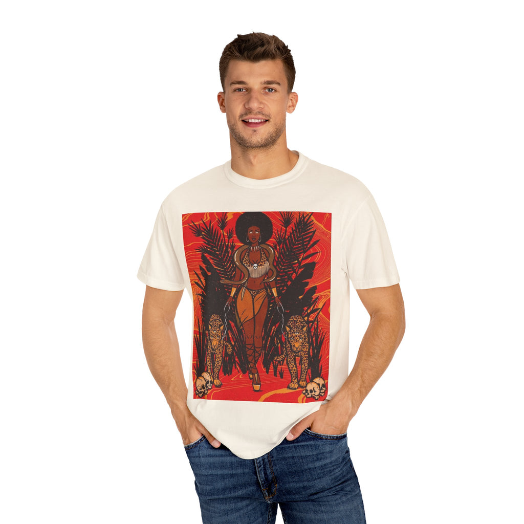 Bold Jungle Goddess Unisex T-Shirt | Vibrant Graphic Tee