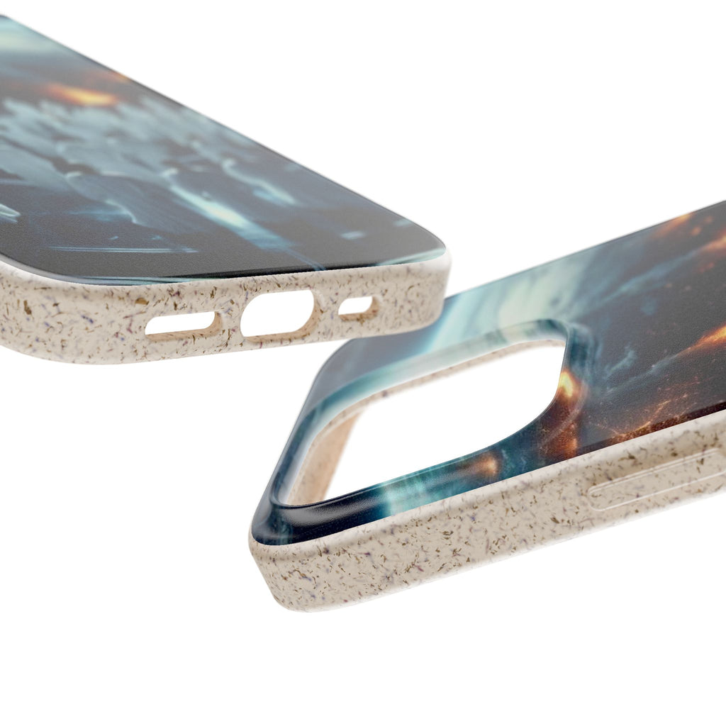 Galactic Gathering Biodegradable Phone Case - Eco-Friendly Cosmic Design