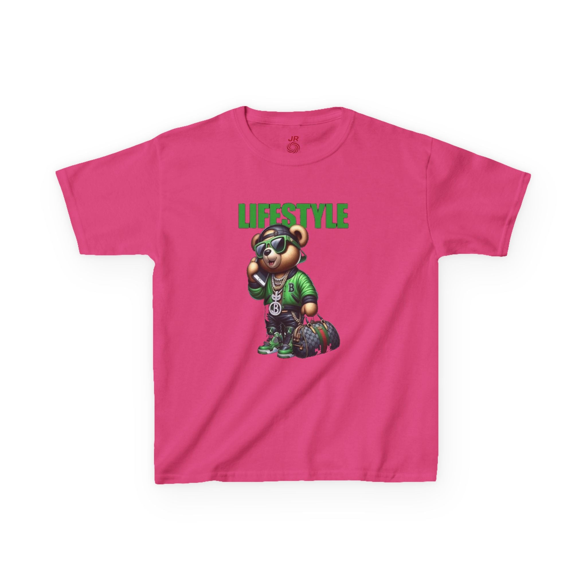 Kids Lifestyle Bear Graphic Tee, Cool Kids T-Shirt, Trendy Youth Shirt, Graphic Cotton Tee for Boys and Girls, Fun Casual Wear
