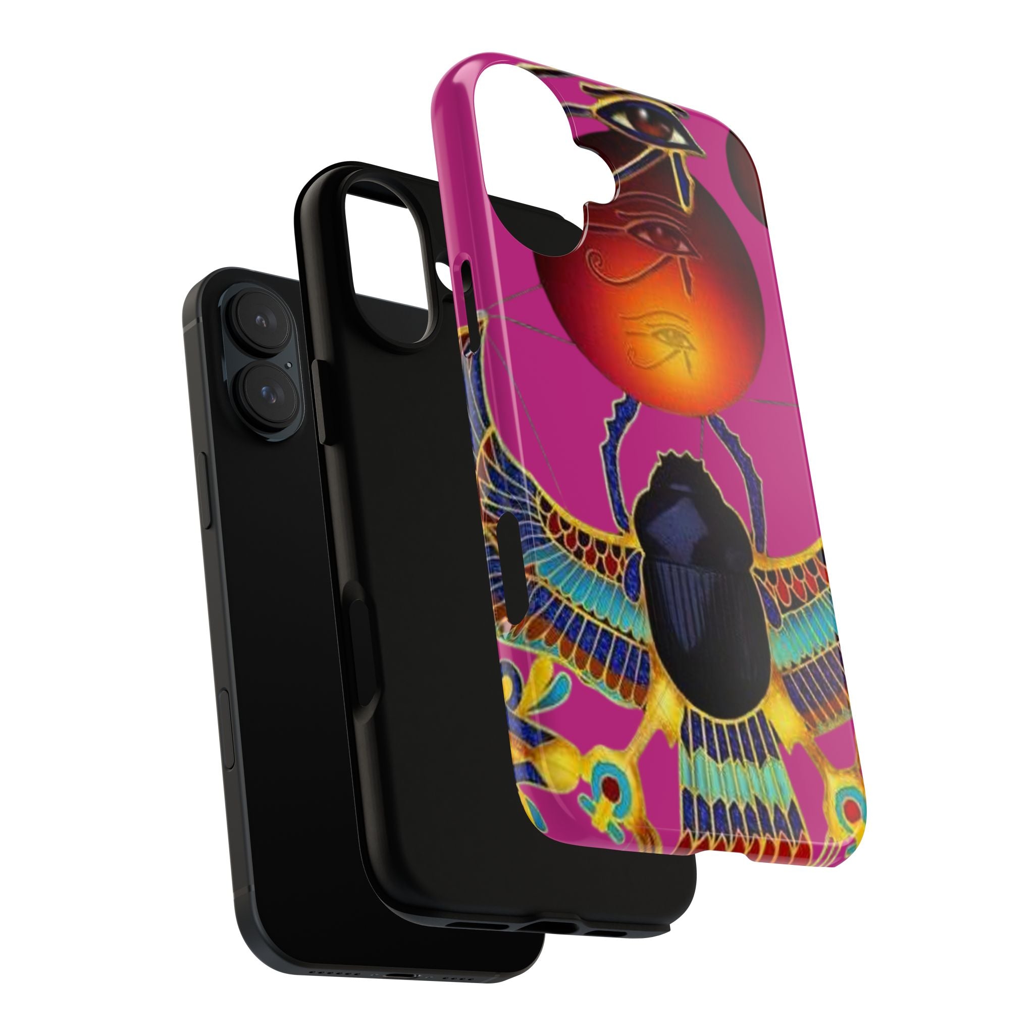 Vibrant Phone Case with Egyptian Inspired Design, Durable Phone Cover, Unique Gift for Her, Artful Accessory for Everyday Use