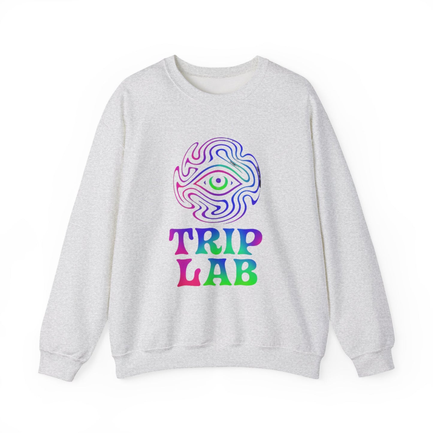 Psychedelic Trip Lab Sweatshirt, Unisex Crewneck, Cozy Gift for Festival Lovers, Casual Wear, Street Style