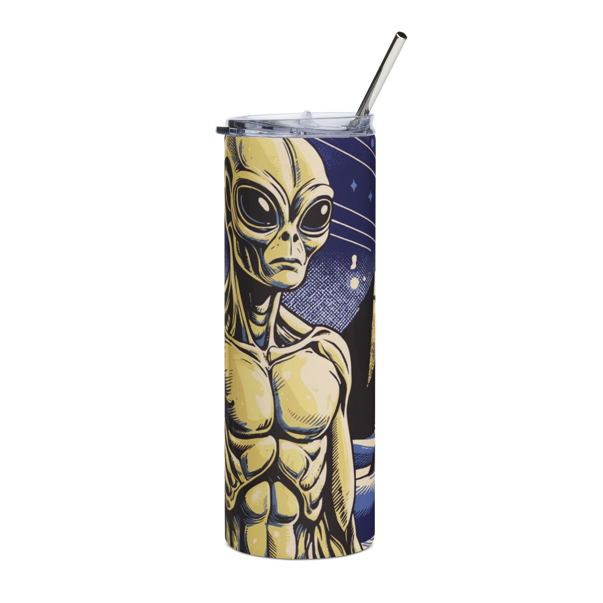 Cosmic Alien Tumbler | 20oz Stainless Steel | Space, Sci-Fi, Gifts for Him, Gifts for Her, Adventure, Travel Mugs
