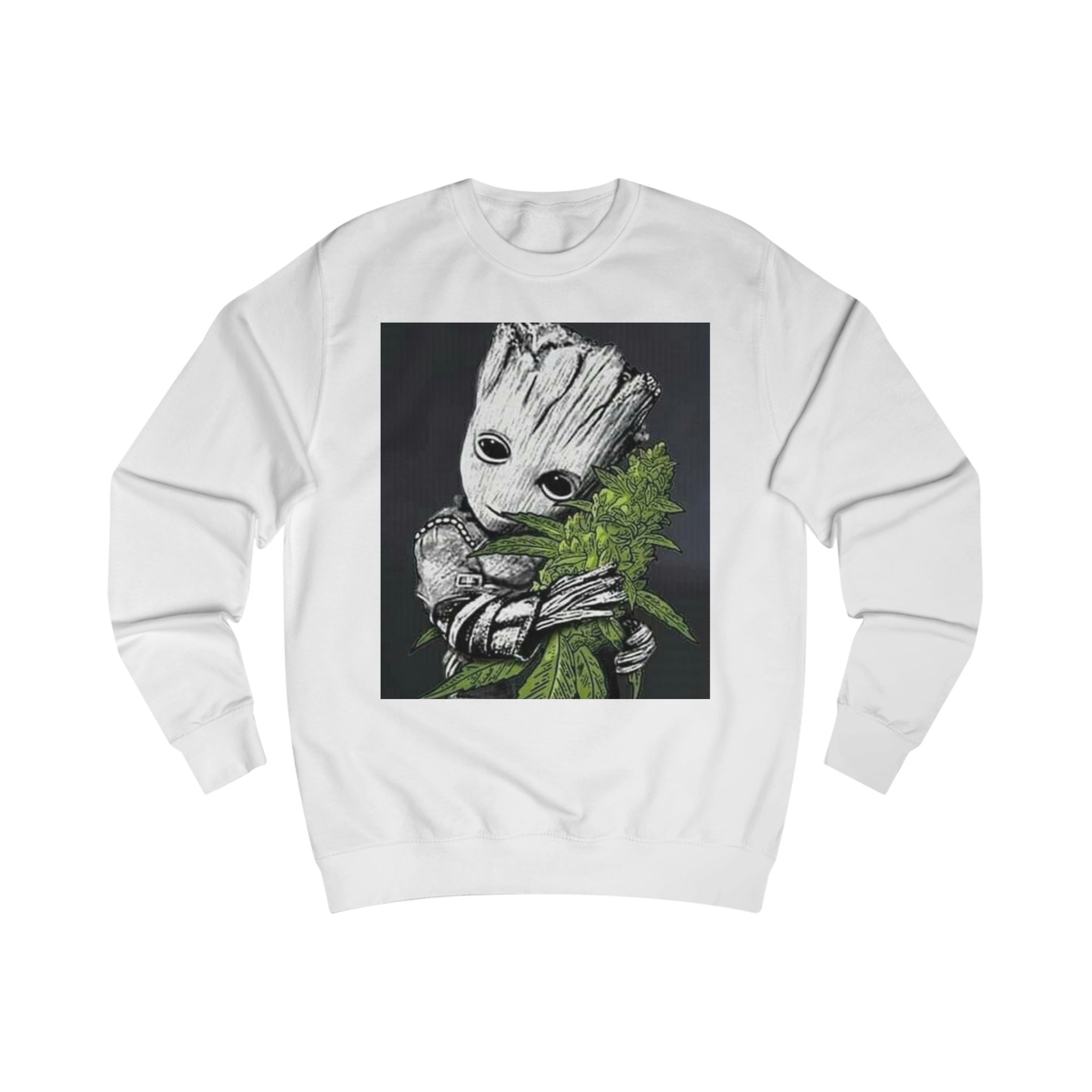 Cute Groot Cannabis Unisex Sweatshirt - Cozy & Stylish Gift for Plant Lovers