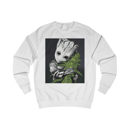 Cute Groot Cannabis Unisex Sweatshirt - Cozy & Stylish Gift for Plant Lovers