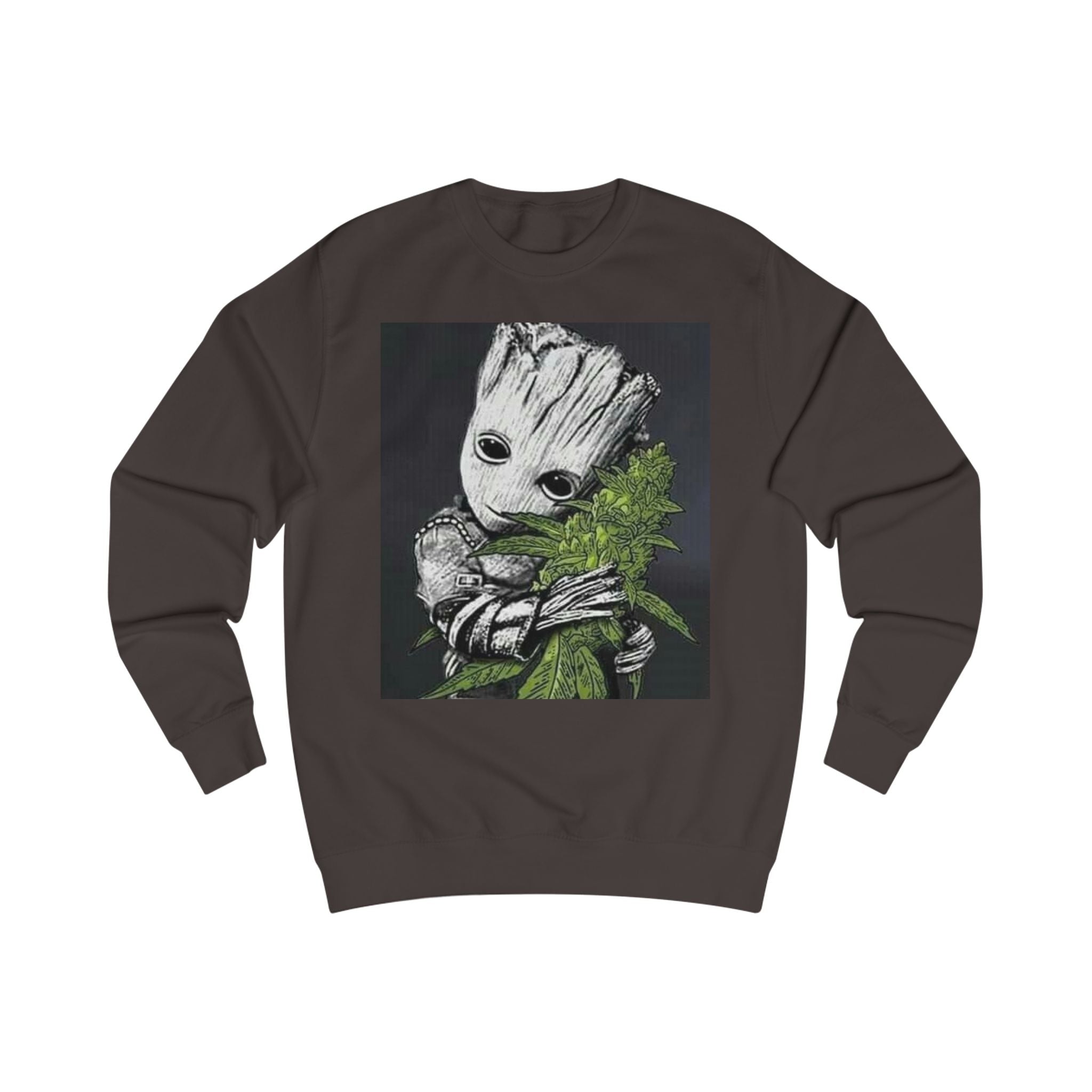 Cute Groot Cannabis Unisex Sweatshirt - Cozy & Stylish Gift for Plant Lovers