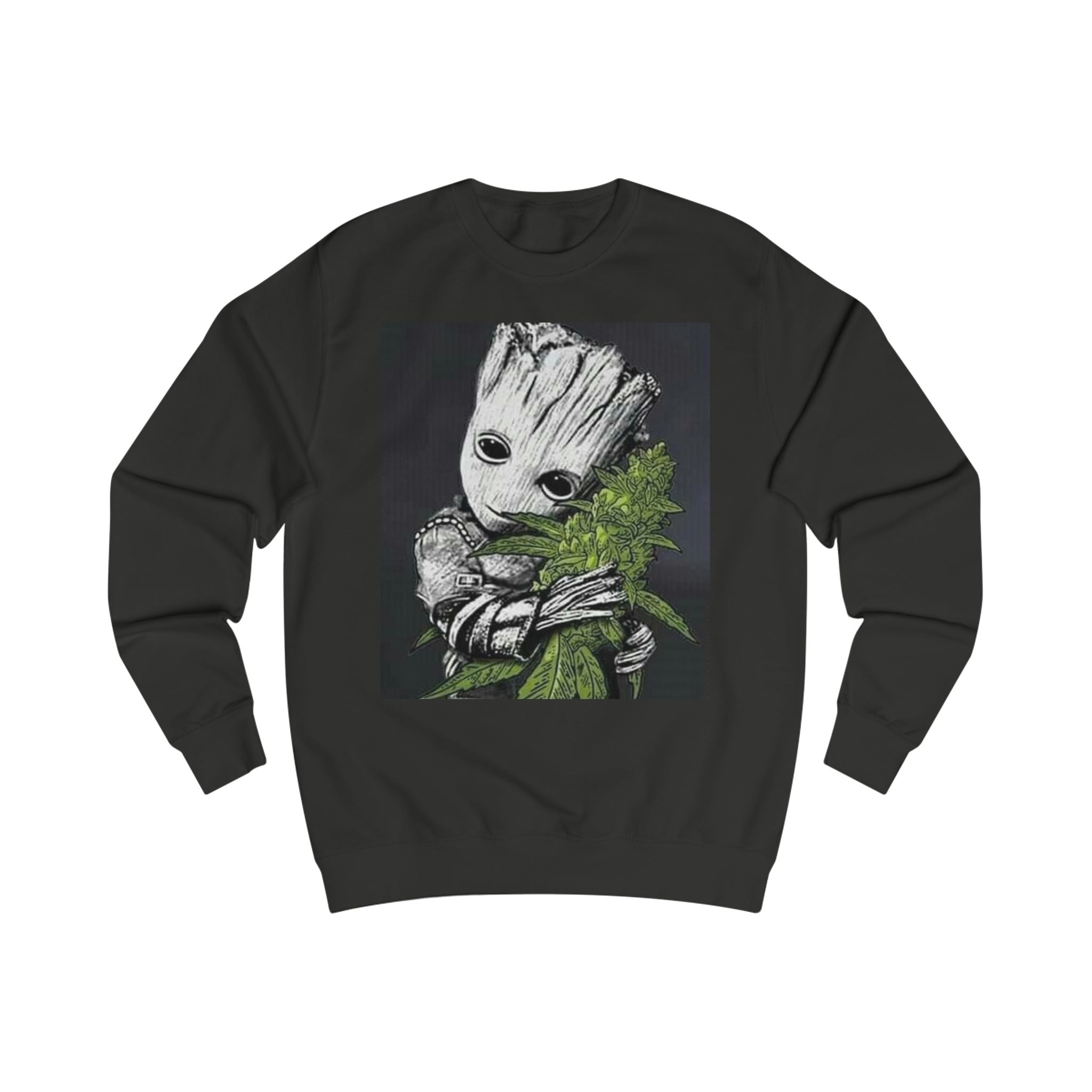 Cute Groot Cannabis Unisex Sweatshirt - Cozy & Stylish Gift for Plant Lovers