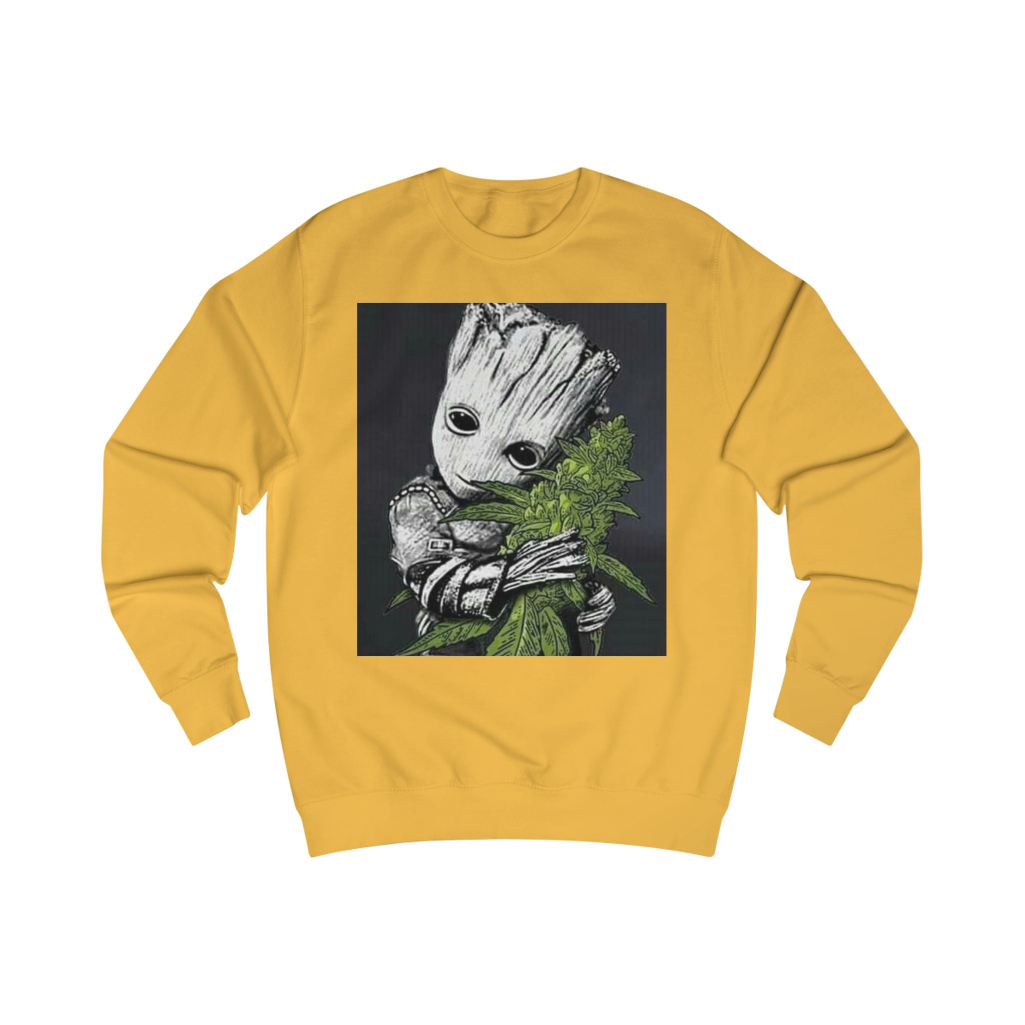 Cute Groot Cannabis Unisex Sweatshirt - Cozy & Stylish Gift for Plant Lovers