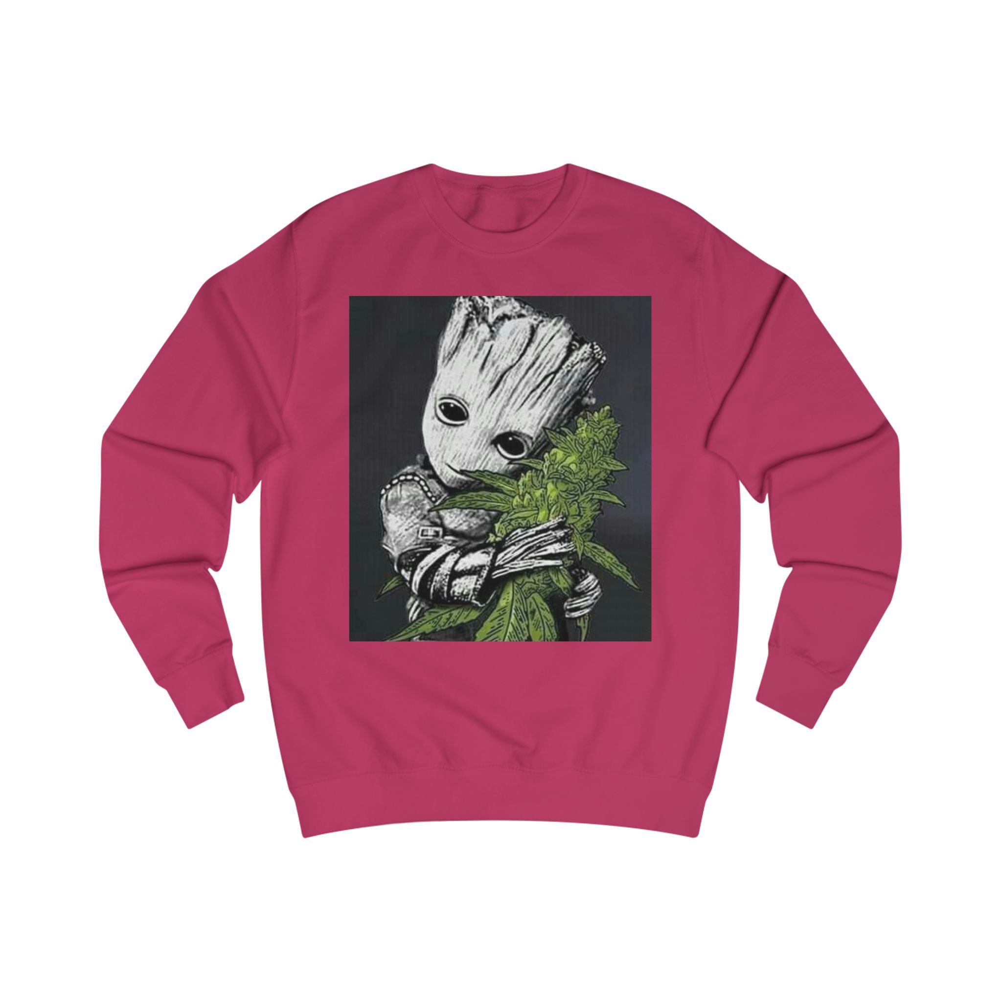 Cute Groot Cannabis Unisex Sweatshirt - Cozy & Stylish Gift for Plant Lovers