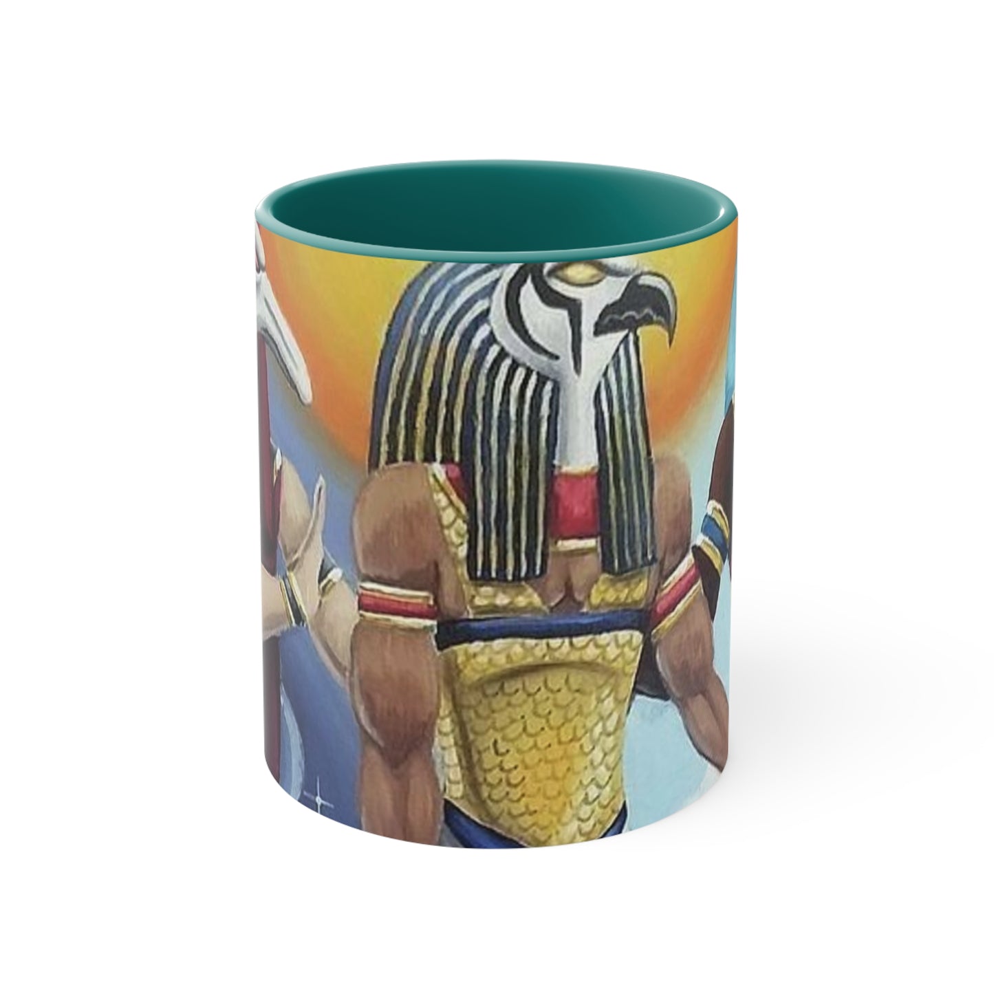 Egyptian coffee cup, Colorful Art Cup for Coffee or Tea, Unique Gift for Her, Home Decor, Ancient Egyptian Theme