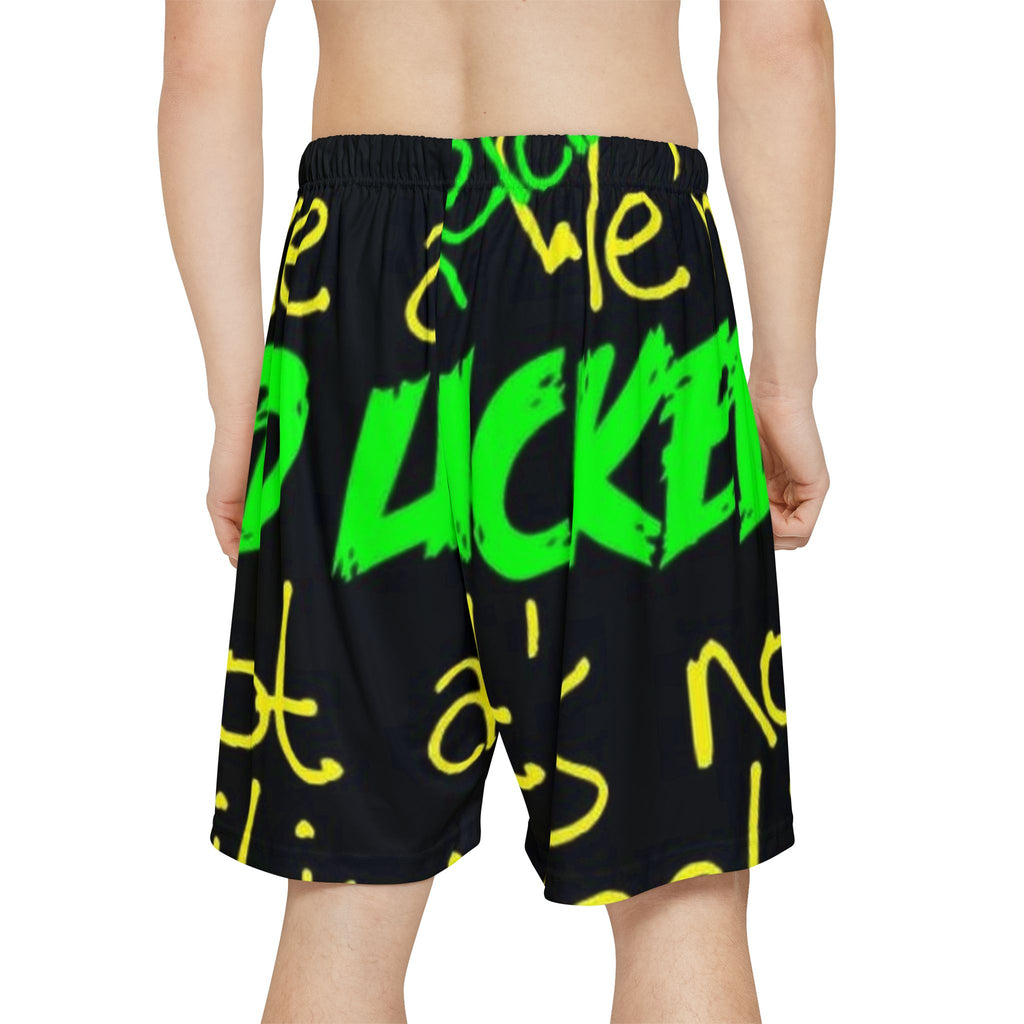 Bold Graphic Sports Shorts for Active Men, Cool Summer Workout Shorts, Gym Wear, Casual Beach Shorts