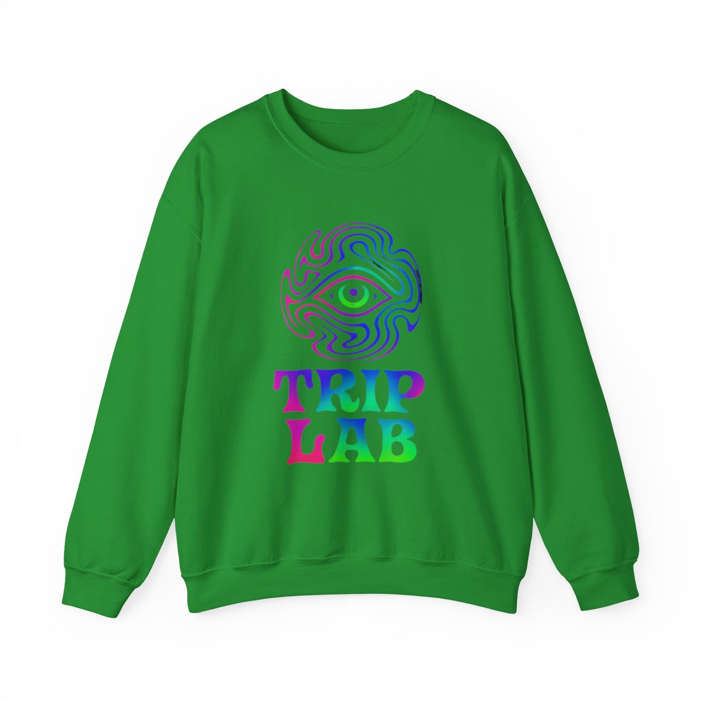 Psychedelic Trip Lab Sweatshirt, Unisex Crewneck, Cozy Gift for Festival Lovers, Casual Wear, Street Style
