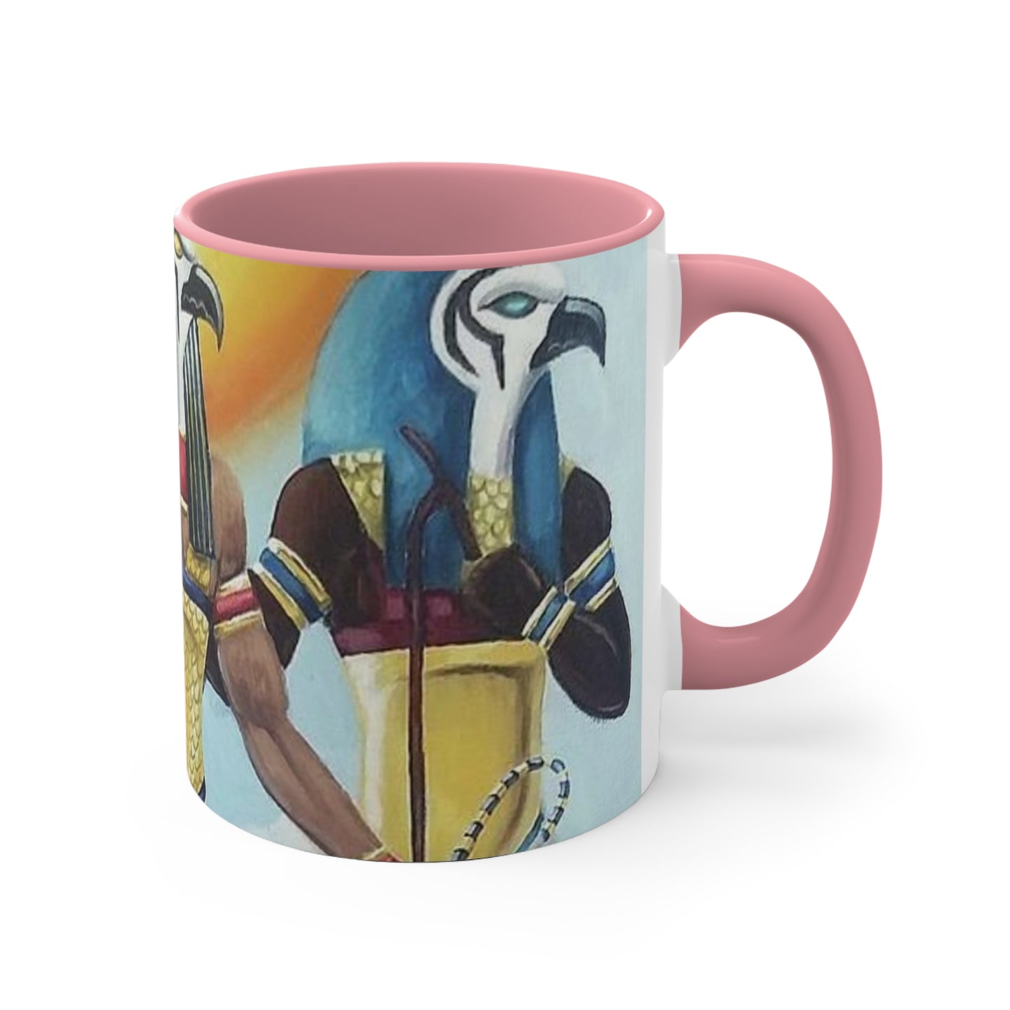Egyptian coffee cup, Colorful Art Cup for Coffee or Tea, Unique Gift for Her, Home Decor, Ancient Egyptian Theme