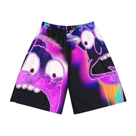Vibrant Graphic Men's Sports Shorts - Perfect for Active Fun & Casual Style