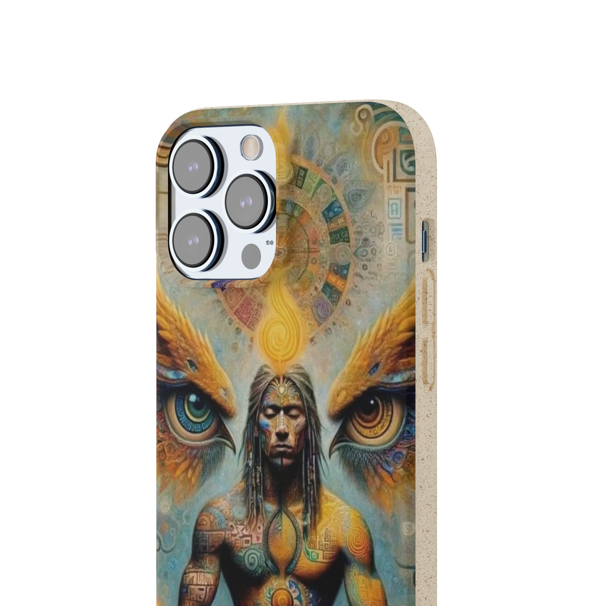 Eco-Friendly Biodegradable Phone Case with Spiritual Design