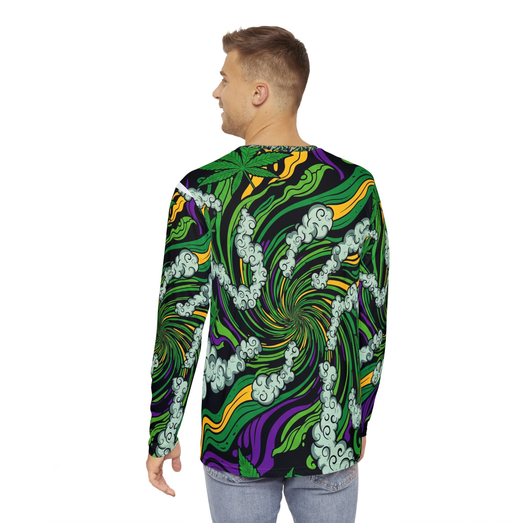 Psychedelic Long Sleeve Shirt, Trendy Graphic Tee for Festivals, Groovy Style Top, Unique Art Shirt, Perfect Gift for Music Lovers