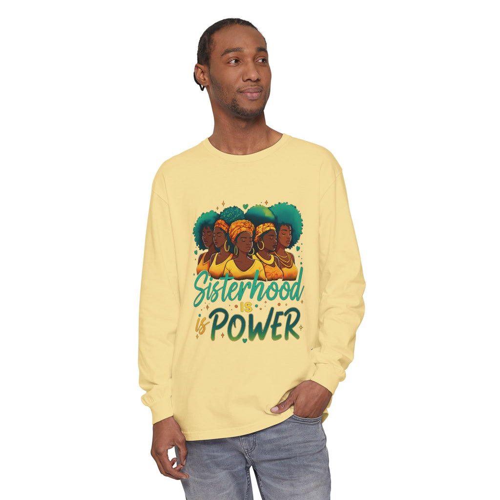Sisterhood Power Long Sleeve T-Shirt, Unisex Tee for Empowerment, Gift for Friends, Women's Day, Birthday Gift, Casual Wear