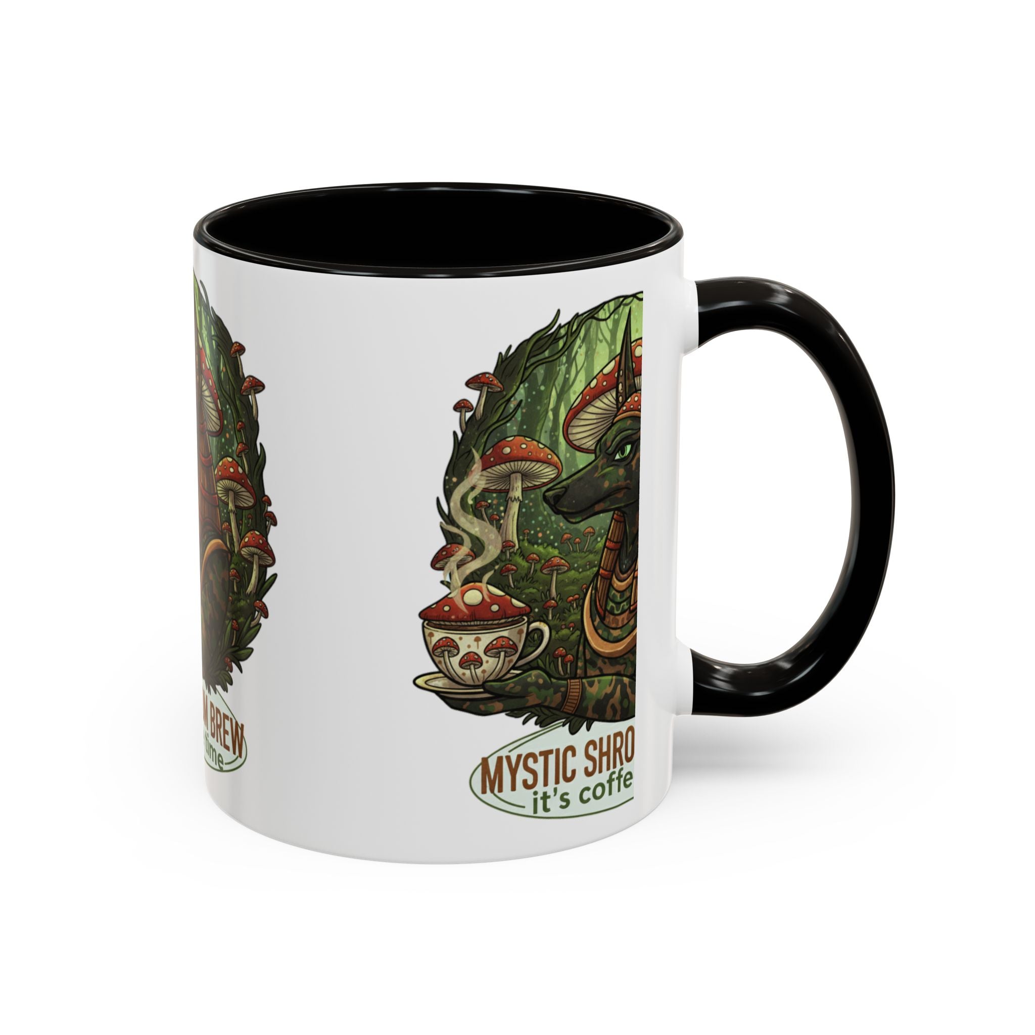 Mystic Shroom Brew Coffee Mug, Colorful Ceramic Cup for Coffee Lovers, Unique Gift for Birthdays, Housewarming, and Nature Enthusiasts