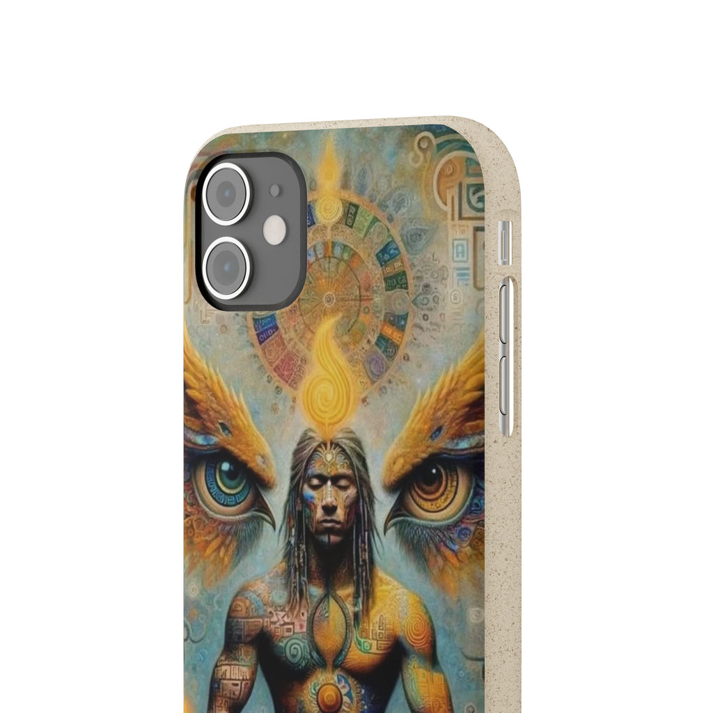 Eco-Friendly Biodegradable Phone Case with Spiritual Design