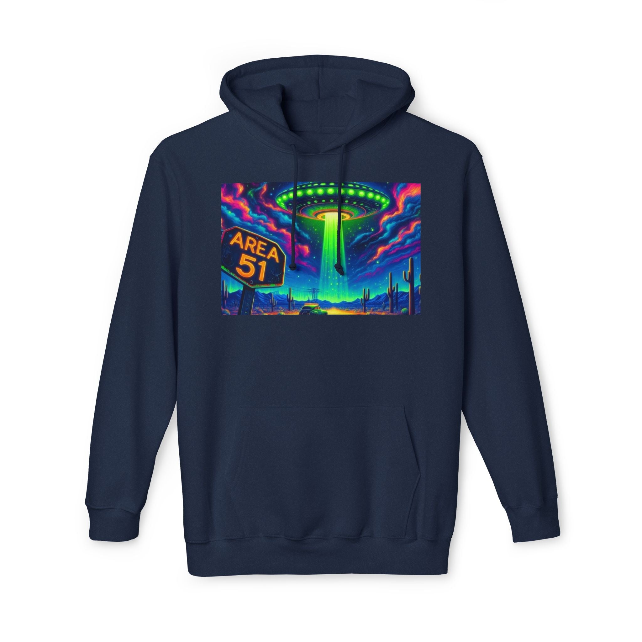 Alien Abduction Hoodie, Area 51 Graphic, Unisex Sweatshirt, Fun Gift for UFO Lovers, Cozy Outerwear, Conspiracy Themed Apparel