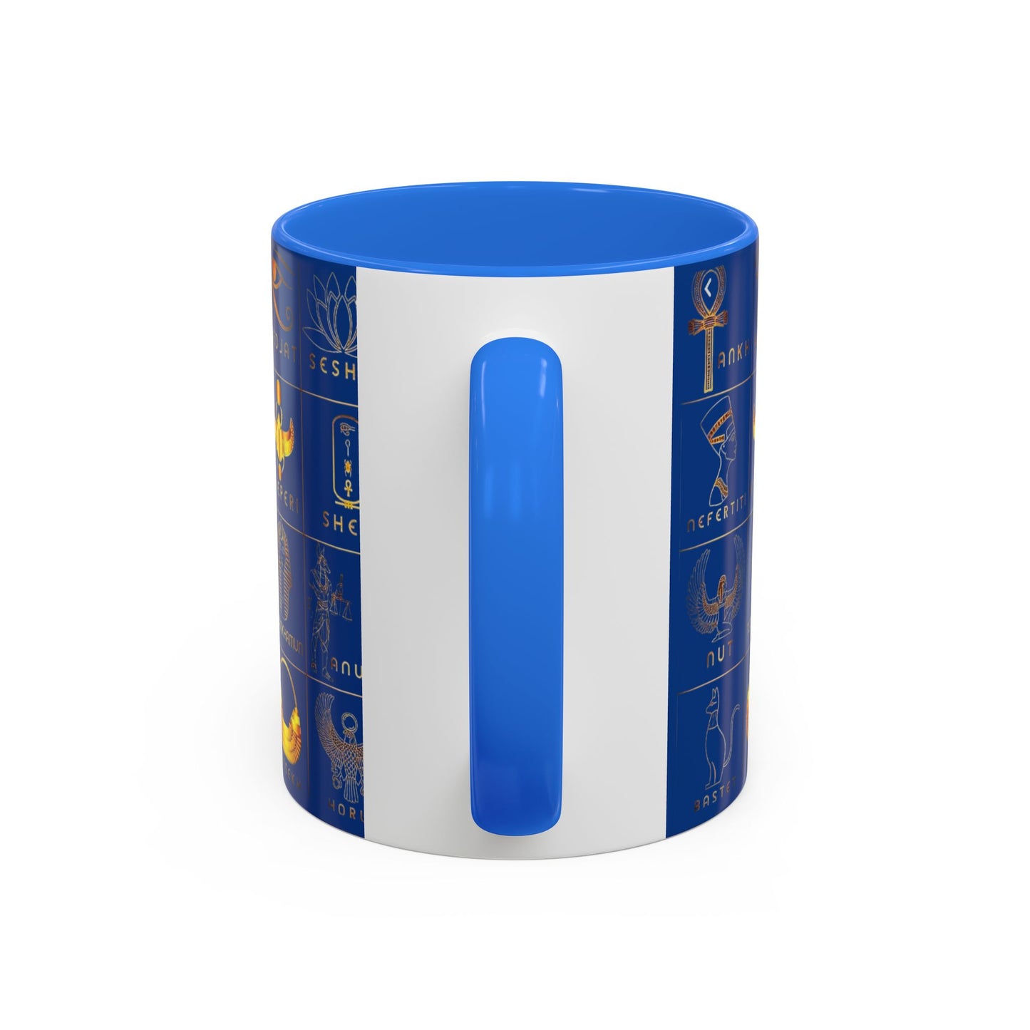 Egyptian Themed Mug, Colorful Coffee Cup, Unique Gift for Her, Art Print Mug, Home Decor, Office Tumbler, Coffee Lover Gift