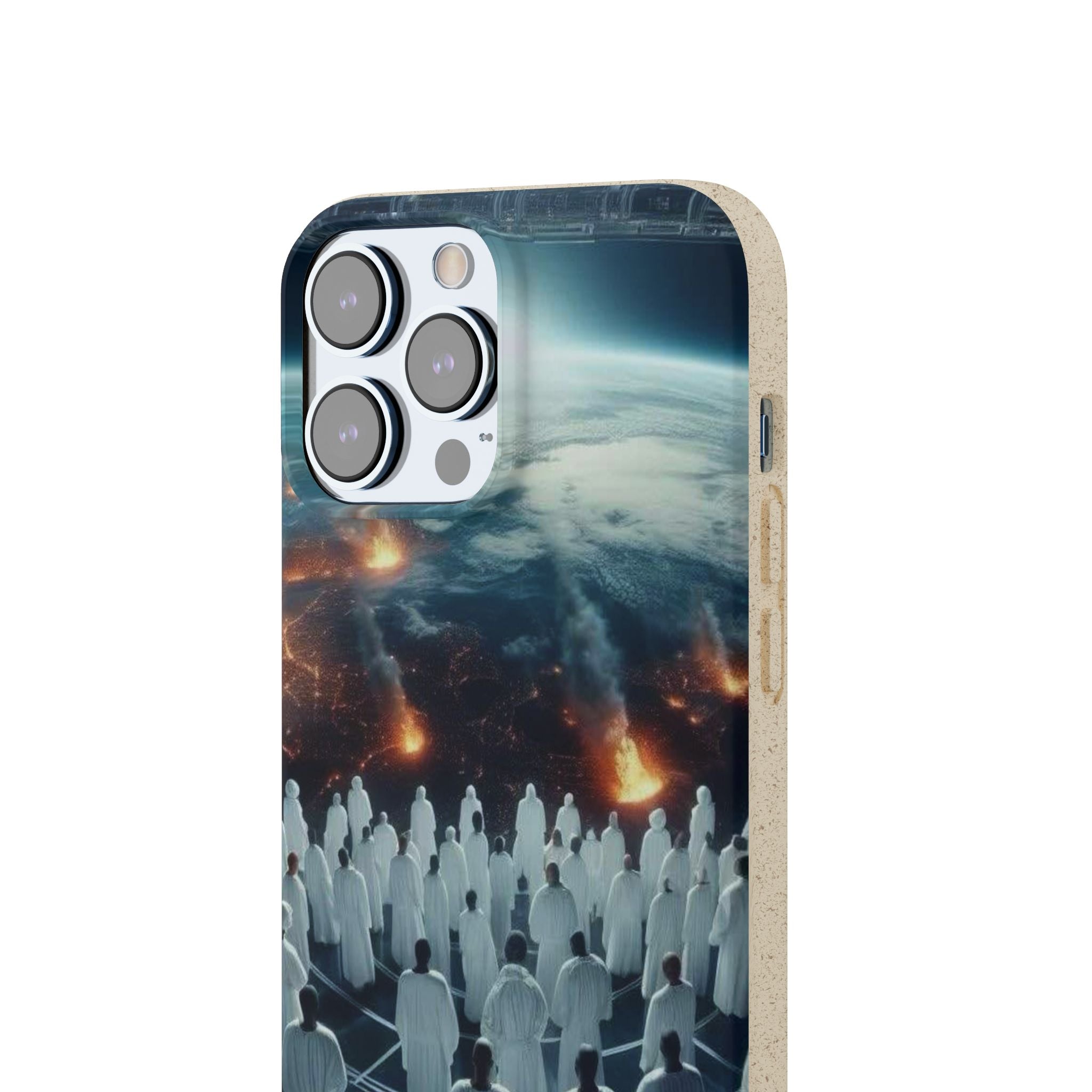 Galactic Gathering Biodegradable Phone Case - Eco-Friendly Cosmic Design