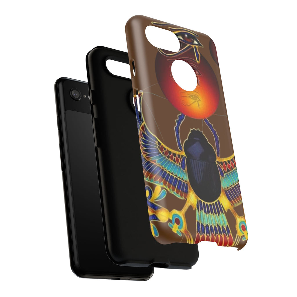 Egyptian Scarab Phone Case | Tough Cases for Unique Style, Protective Cases, Artistic Phone Covers, Gifts for Art Lovers