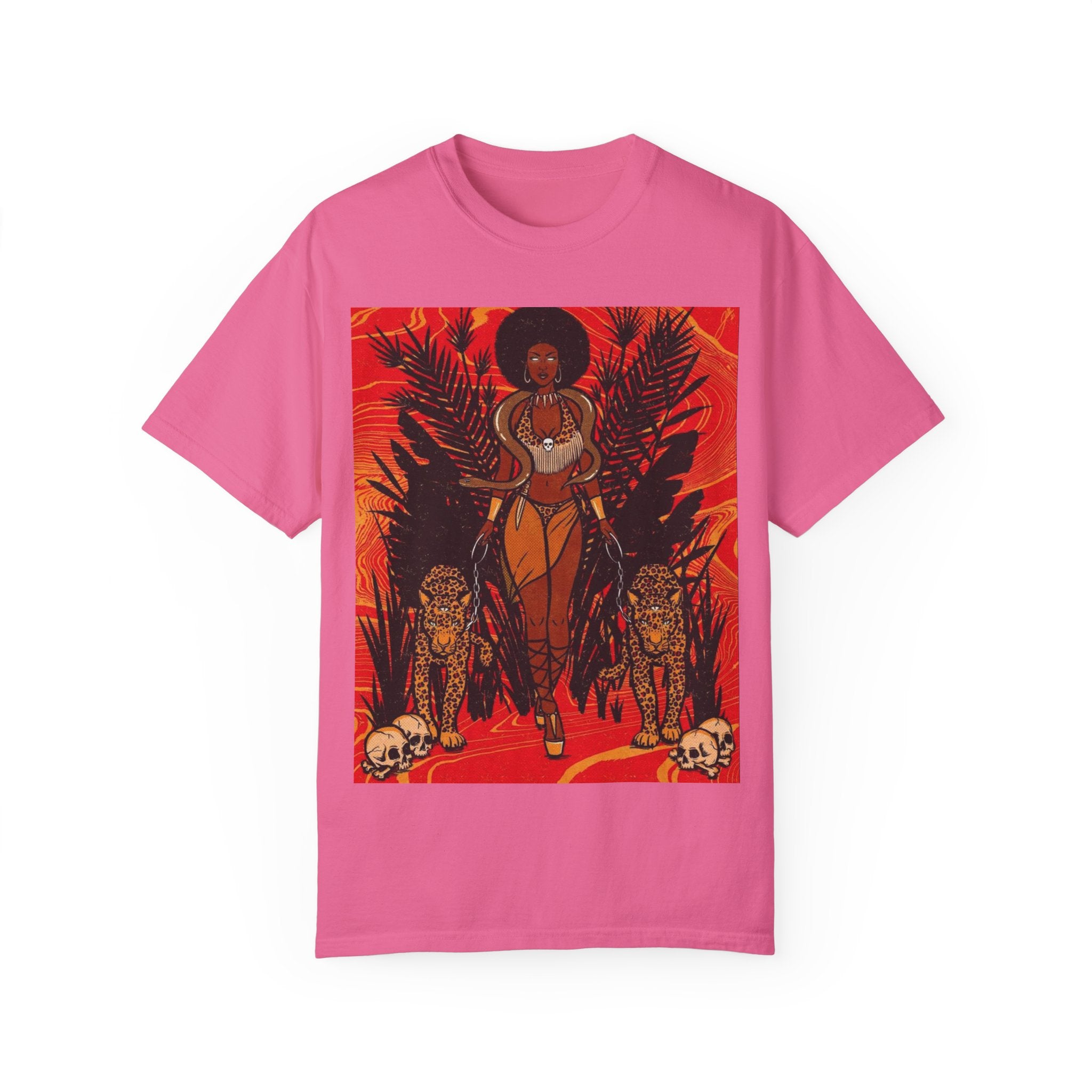 Bold Jungle Goddess Unisex T-Shirt | Vibrant Graphic Tee