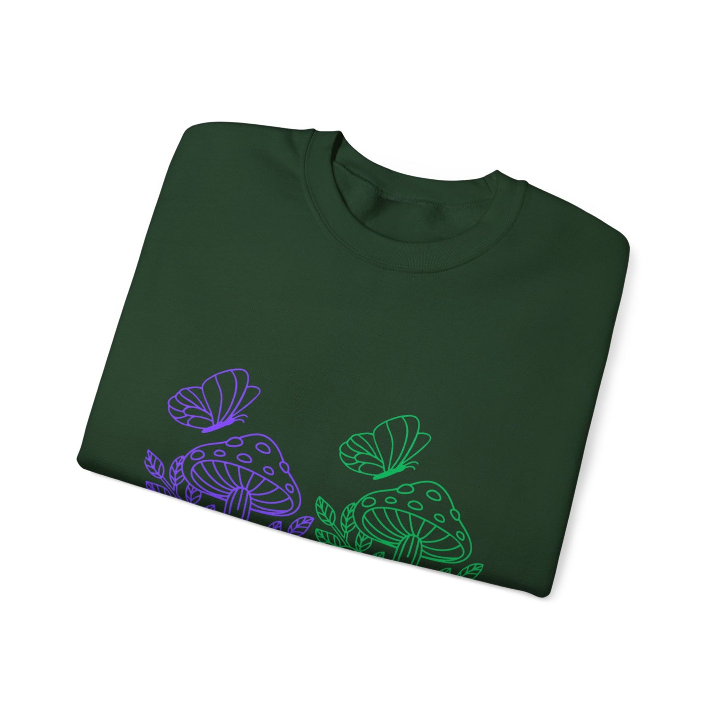 Whimsical Mushroom Crewneck Sweatshirt, Cozy Unisex Sweater, Nature-Inspired Apparel, Perfect for Gifts, Spring Style, Casual Comfort