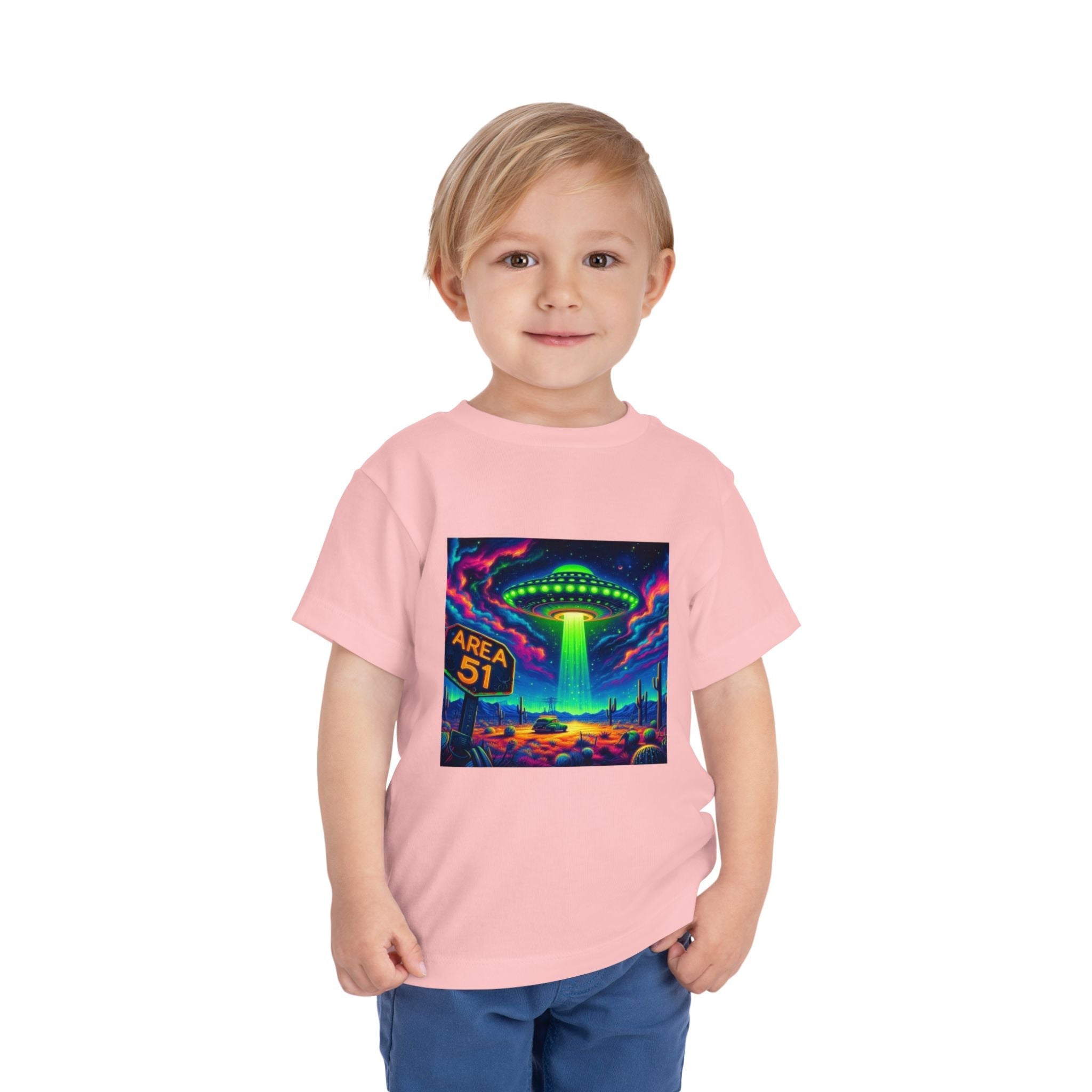 Alien Adventure Toddler Tee, Fun UFO Shirt, Area 51 Theme, Kids Graphic Tee, Outer Space Gift, Playful Summer Outfit