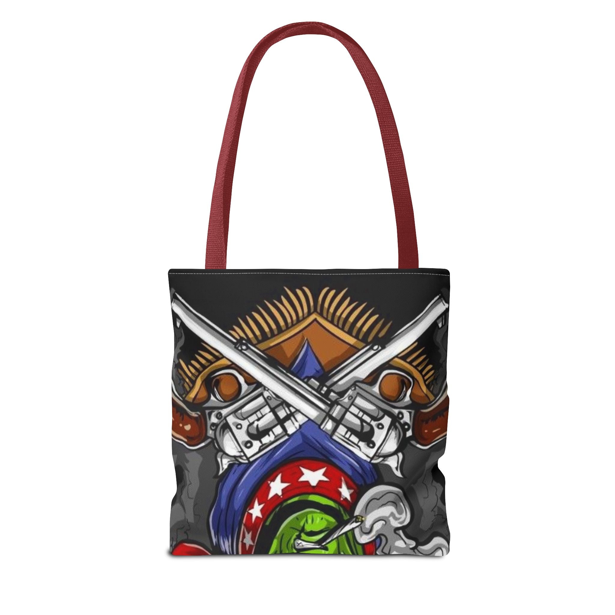 Alien Cowboy Tote Bag - Unique AOP Design for Cosmic Enthusiasts, Perfect for Festivals, Shopping, Beach Trips, and Gifts