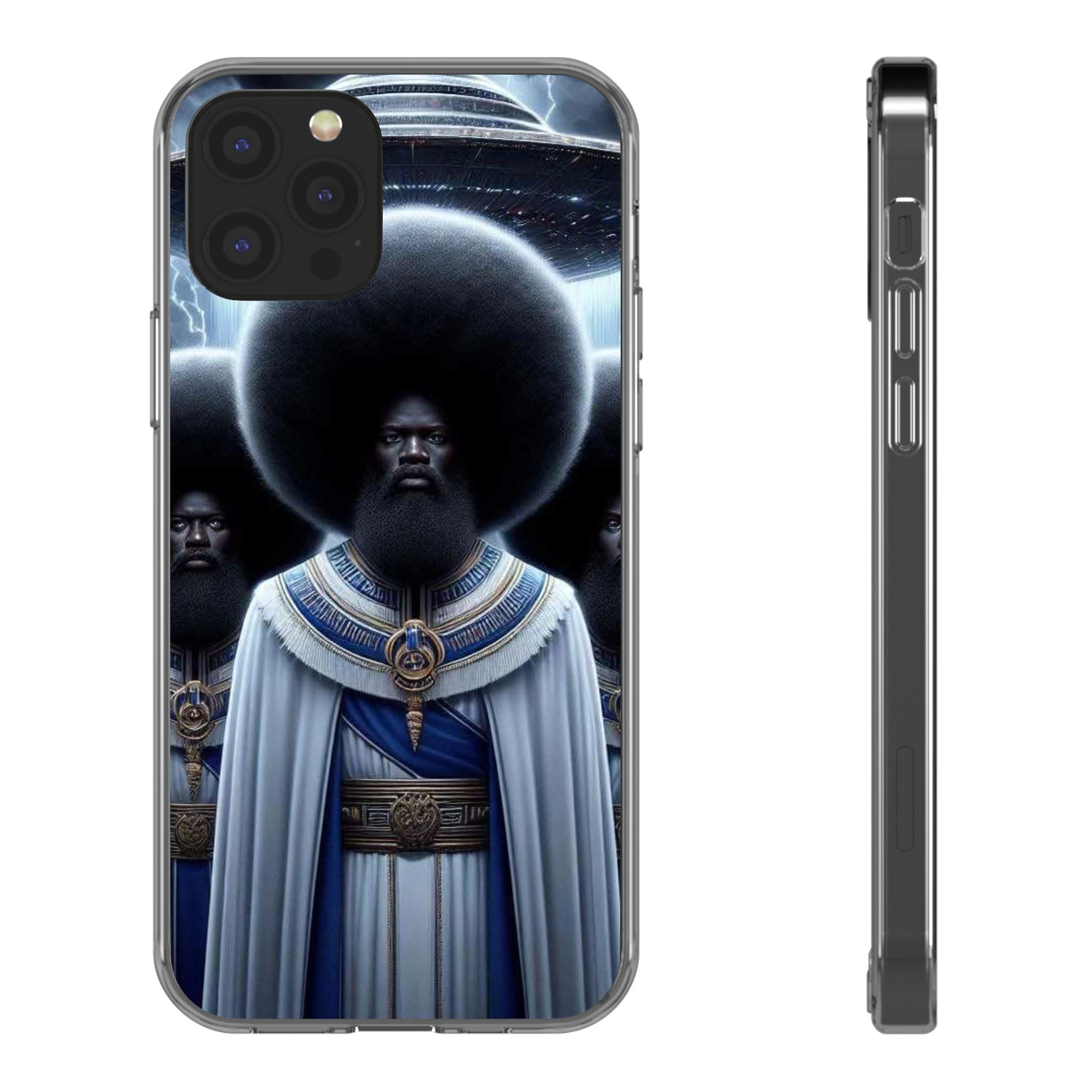 Artistic Clear Phone Cases, Unique Clear Case, Modern Phone Cover, Trendy Phone Case, Phone Accessories, Gift for Him/Her