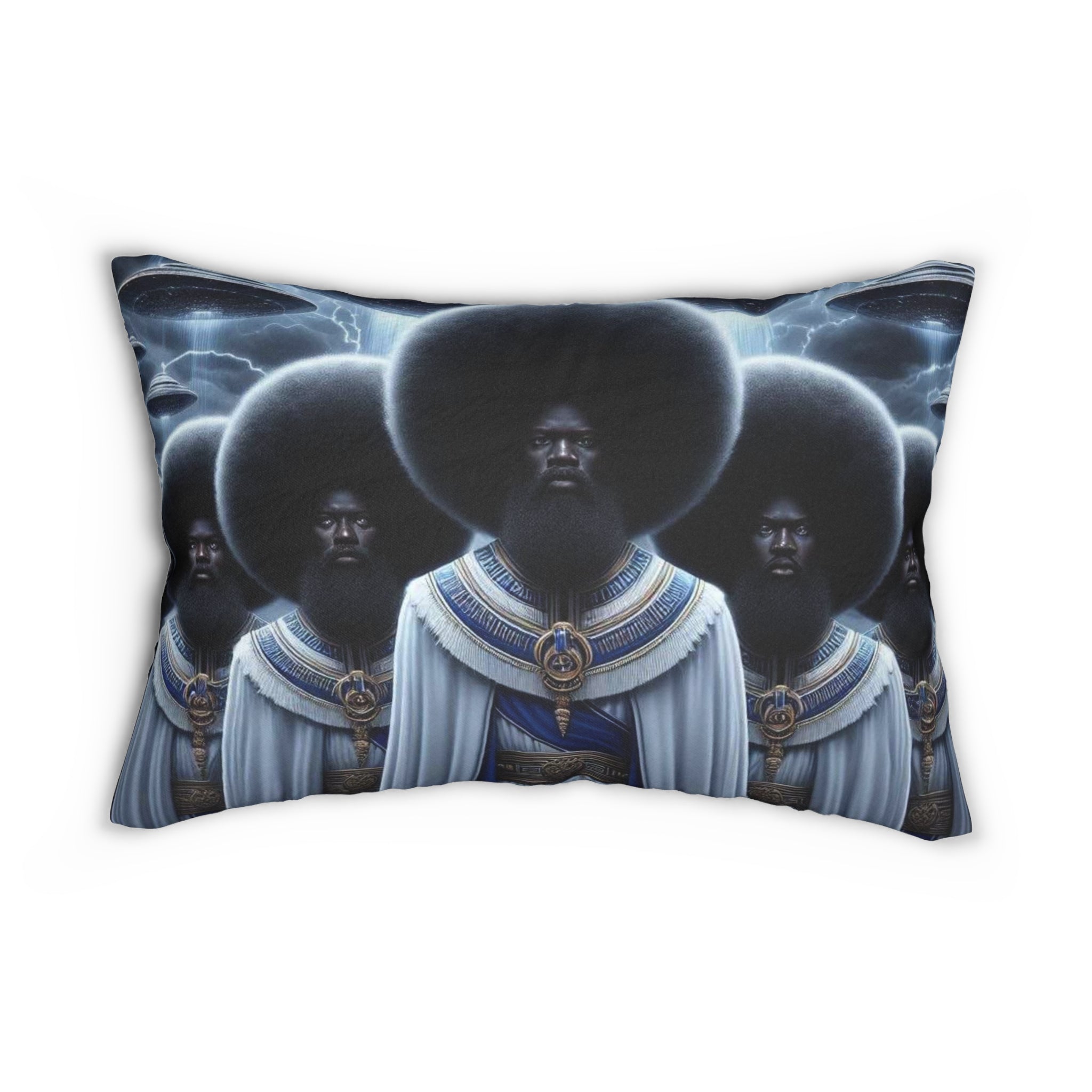 Artistic Lumbar Pillow, Ethnic Home Decor, Unique Throw Pillow, Afrocentric Pillow for Sofa, Black History Gift, Bohemian Style Accent