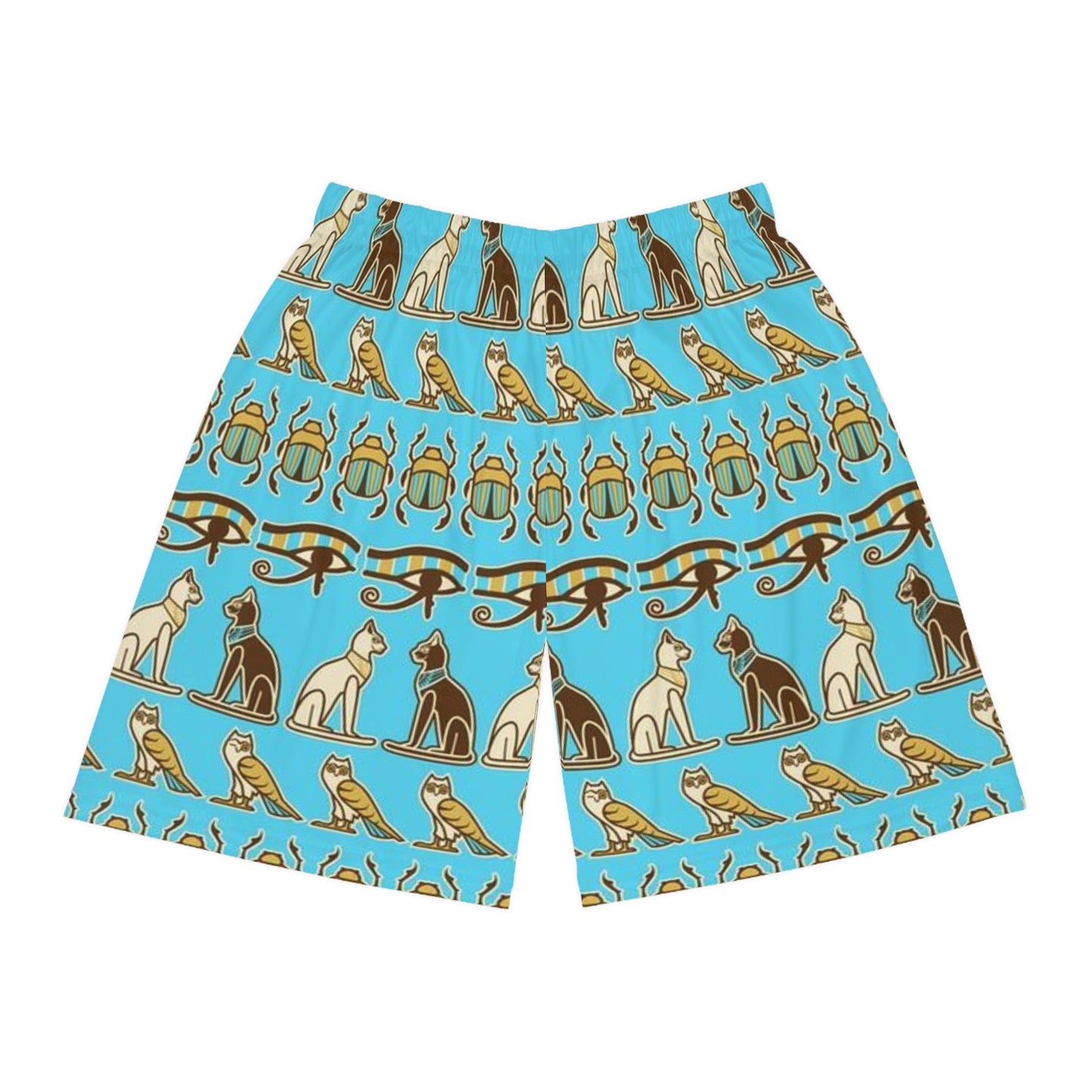 Cat-Themed Basketball Shorts, AOP Athletic Wear, Unique Sports Apparel, Perfect Gift for Cat Lovers, Summer Workout Essentials