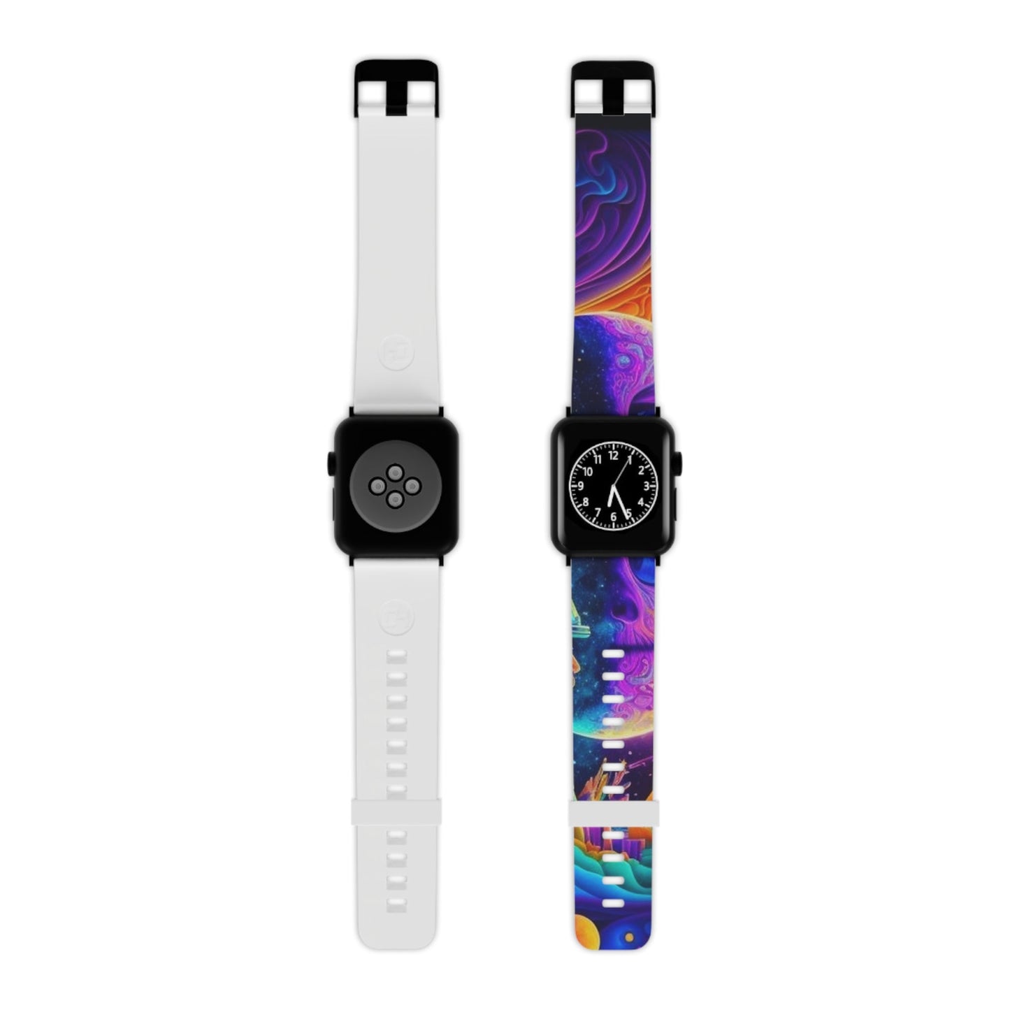 Celestial Watch Band for Apple Watch, Cosmic Design, Unique Gift for Space Lovers, Birthday, Unisex Accessories, Colorful Strap