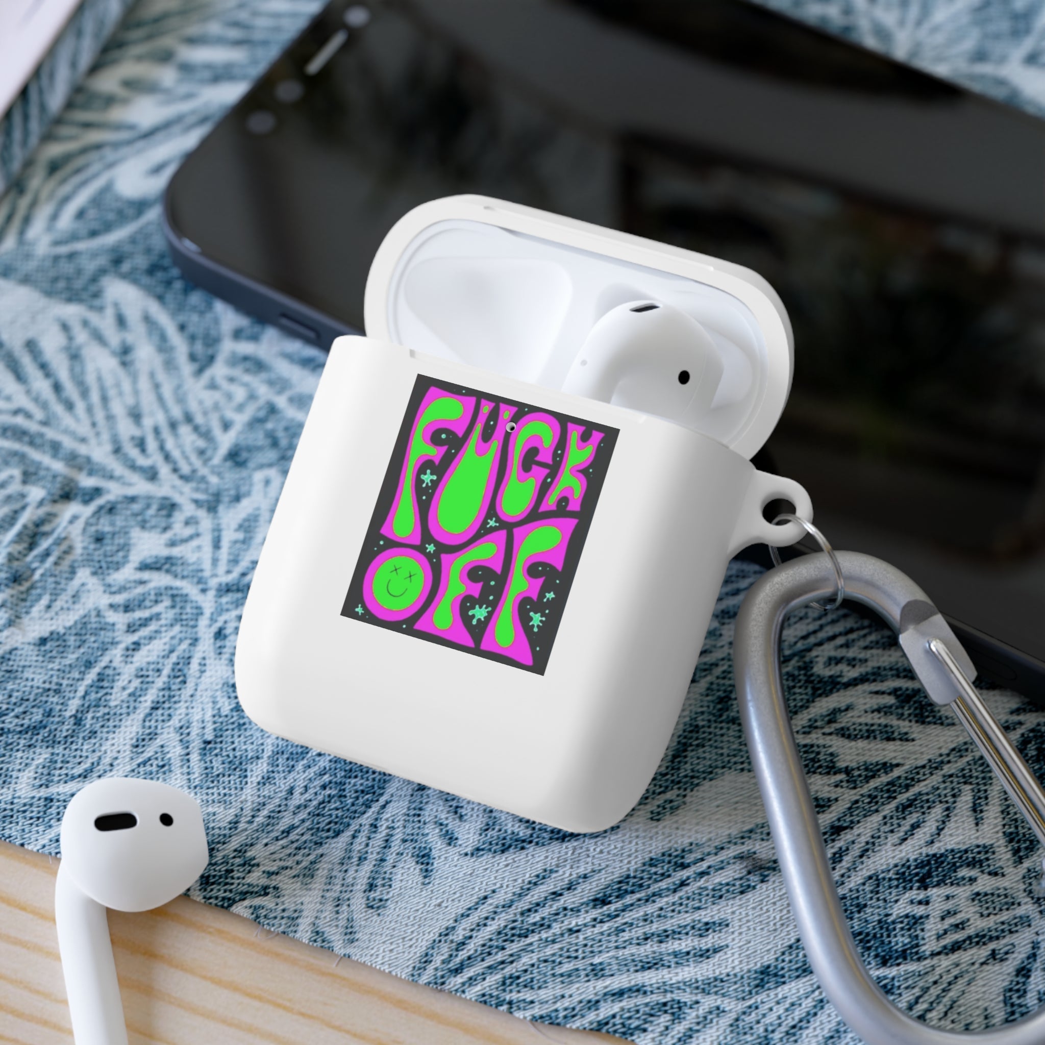 Colorful AirPods Pro Case Cover, Funky AirPods Holder, Trending Tech Accessories, Unique Gift Idea, Sturdy Case for AirPods