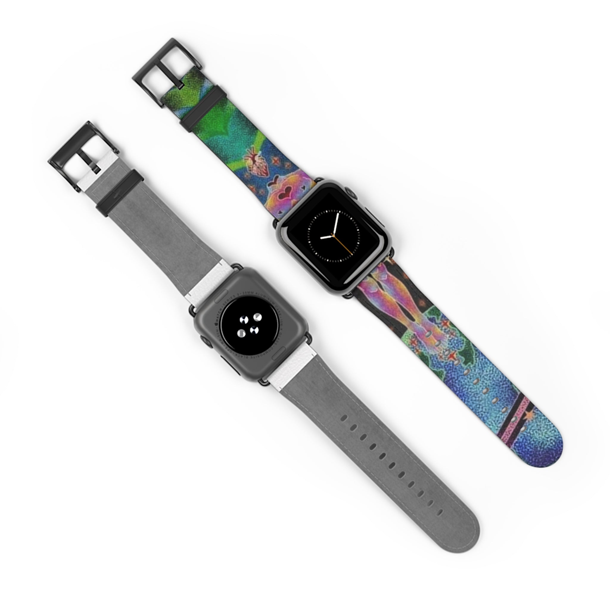 Colorful Artistic Watch Band for Fitness & Everyday Style, Apple Watch Strap, Vibrant Accessory for Yoga and Sports, Gift for Her