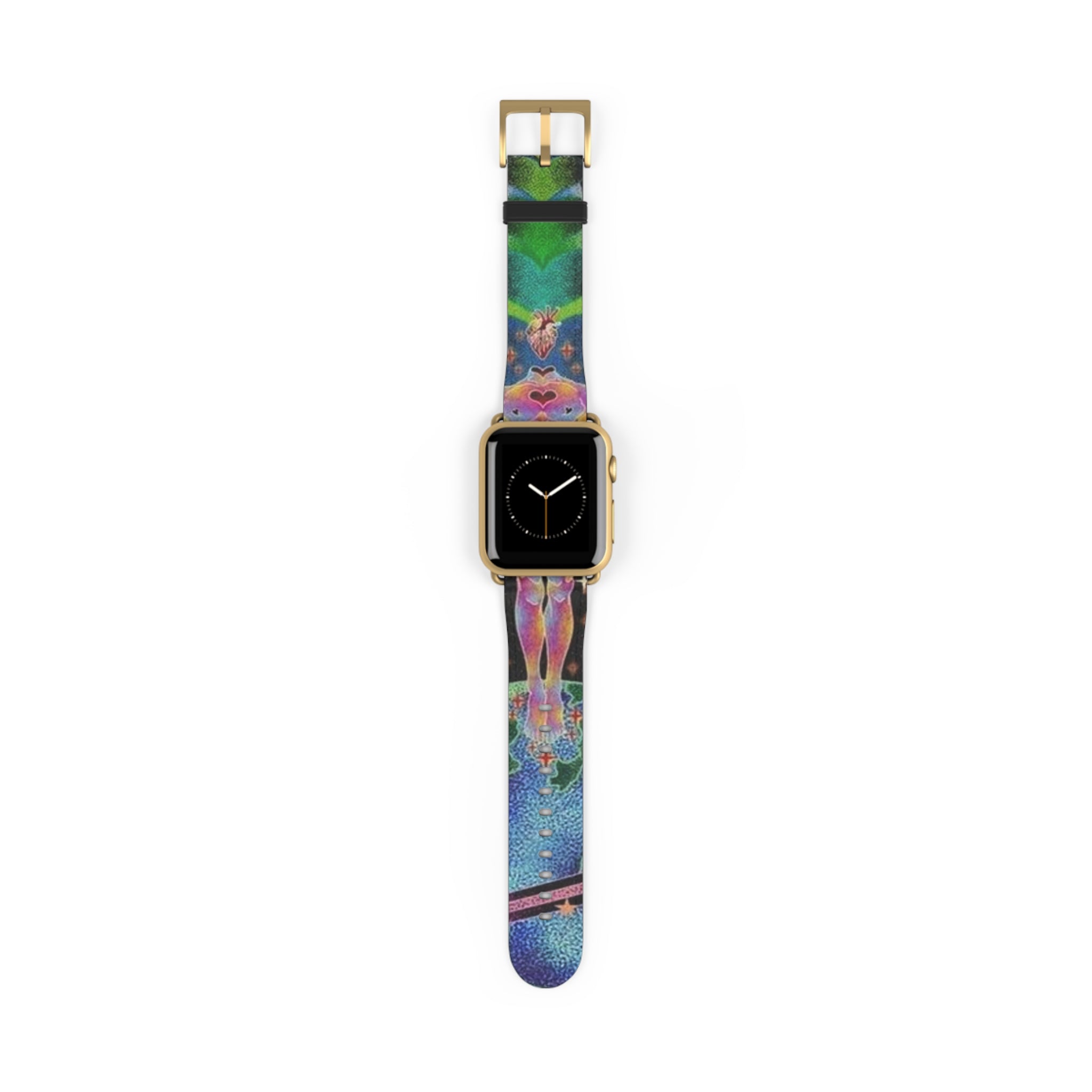Colorful Artistic Watch Band for Fitness & Everyday Style, Apple Watch Strap, Vibrant Accessory for Yoga and Sports, Gift for Her