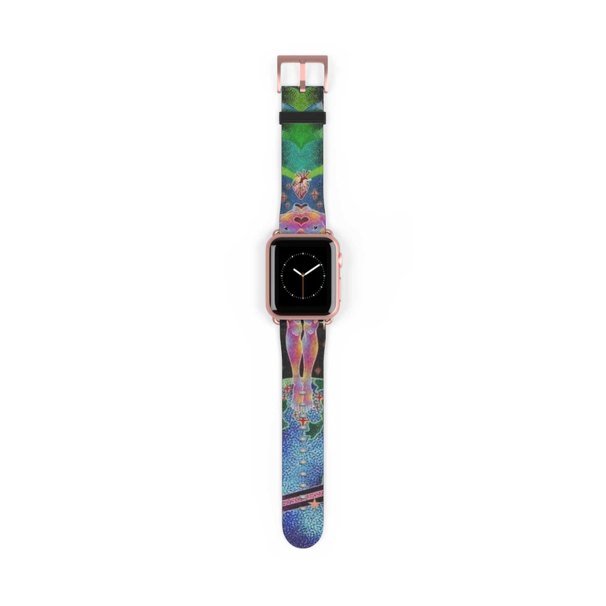Colorful Artistic Watch Band for Fitness & Everyday Style, Apple Watch Strap, Vibrant Accessory for Yoga and Sports, Gift for Her