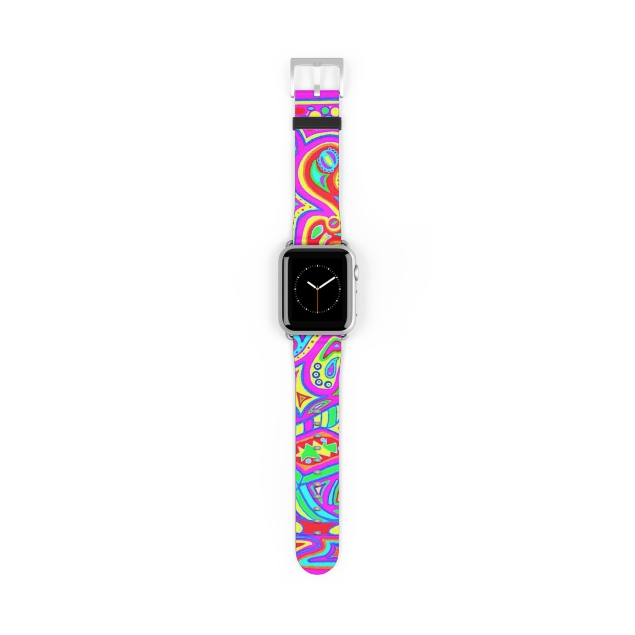 Colorful Bohemian Watch Band, Stylish Smartwatch Strap, Funky Accessory for Festival Lovers, Vibrant Wristband for Everyday Wear, Perfect