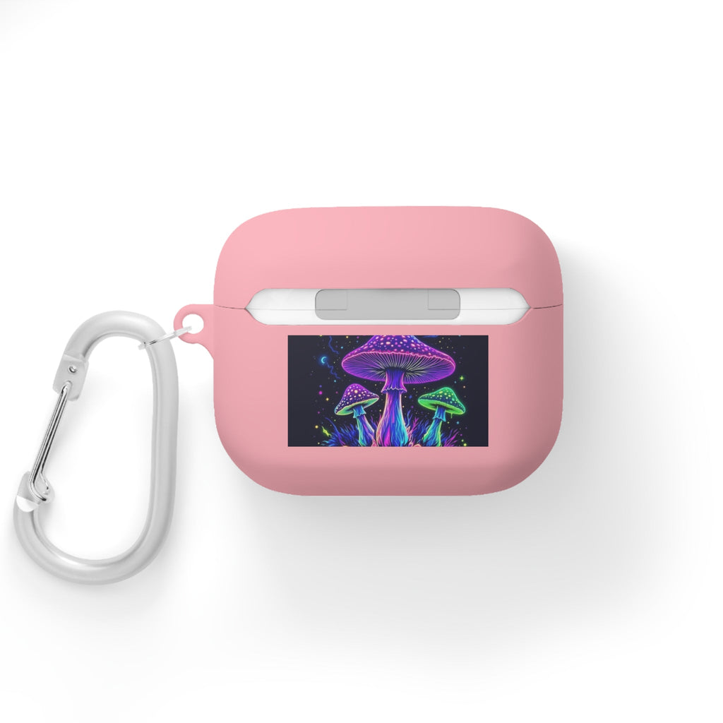 Colorful Mushroom AirPods Case Cover, Unique Gift, Trendy Tech Accessory, Festival Vibes, Artistic Design