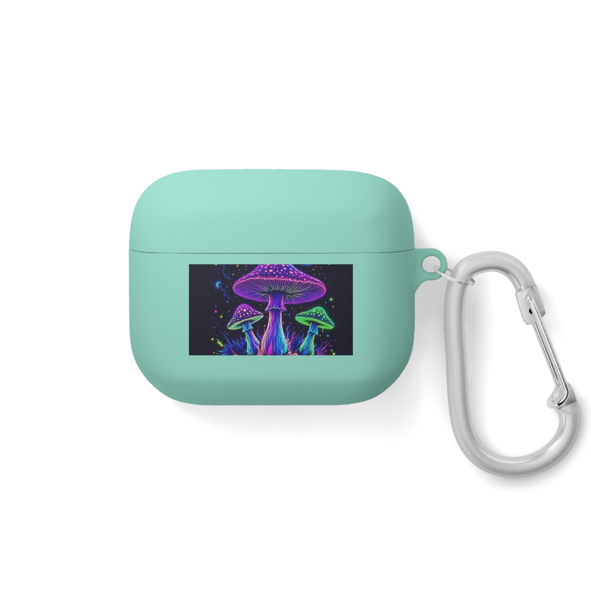 Colorful Mushroom AirPods Case Cover, Unique Gift, Trendy Tech Accessory, Festival Vibes, Artistic Design