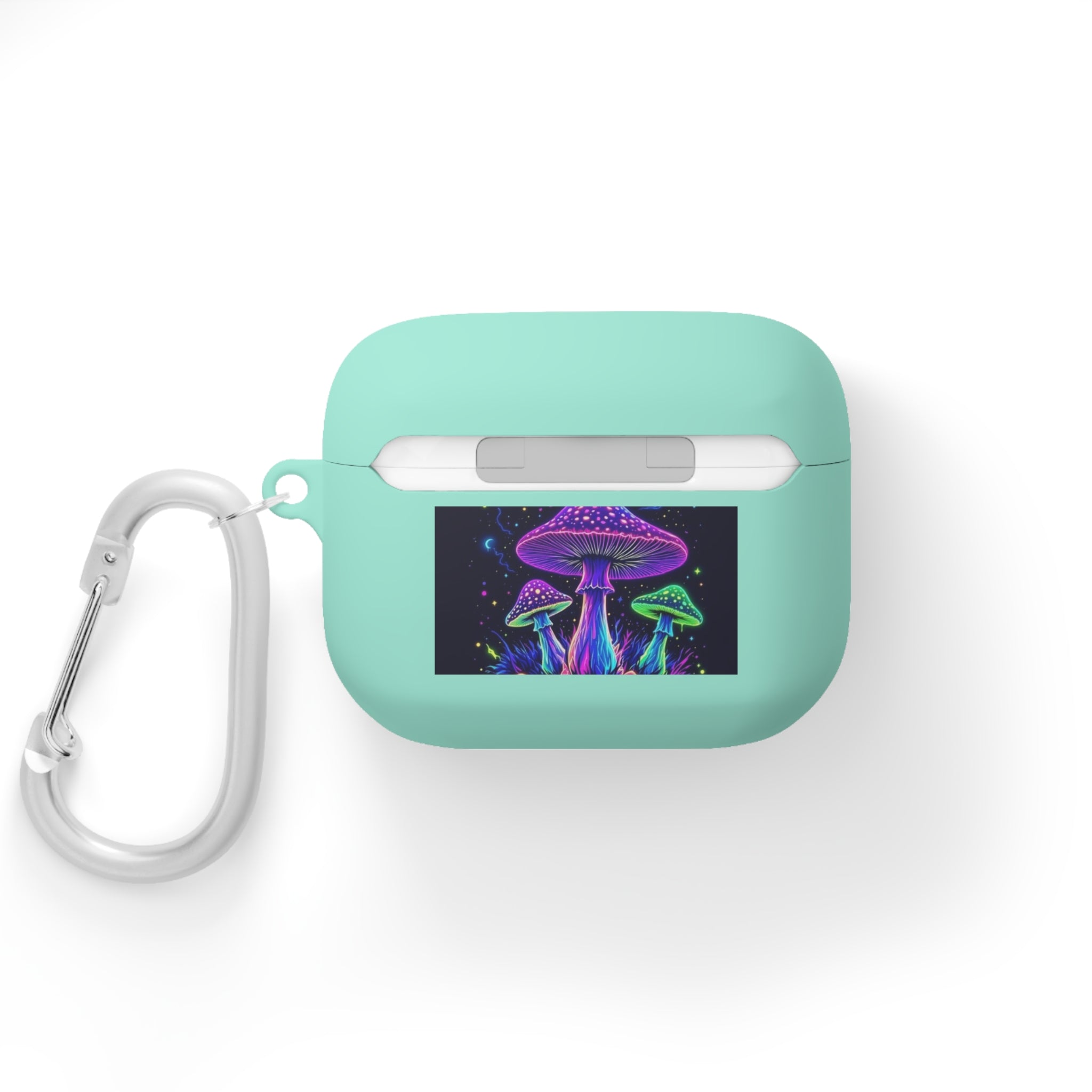 Colorful Mushroom AirPods Case Cover, Unique Gift, Trendy Tech Accessory, Festival Vibes, Artistic Design