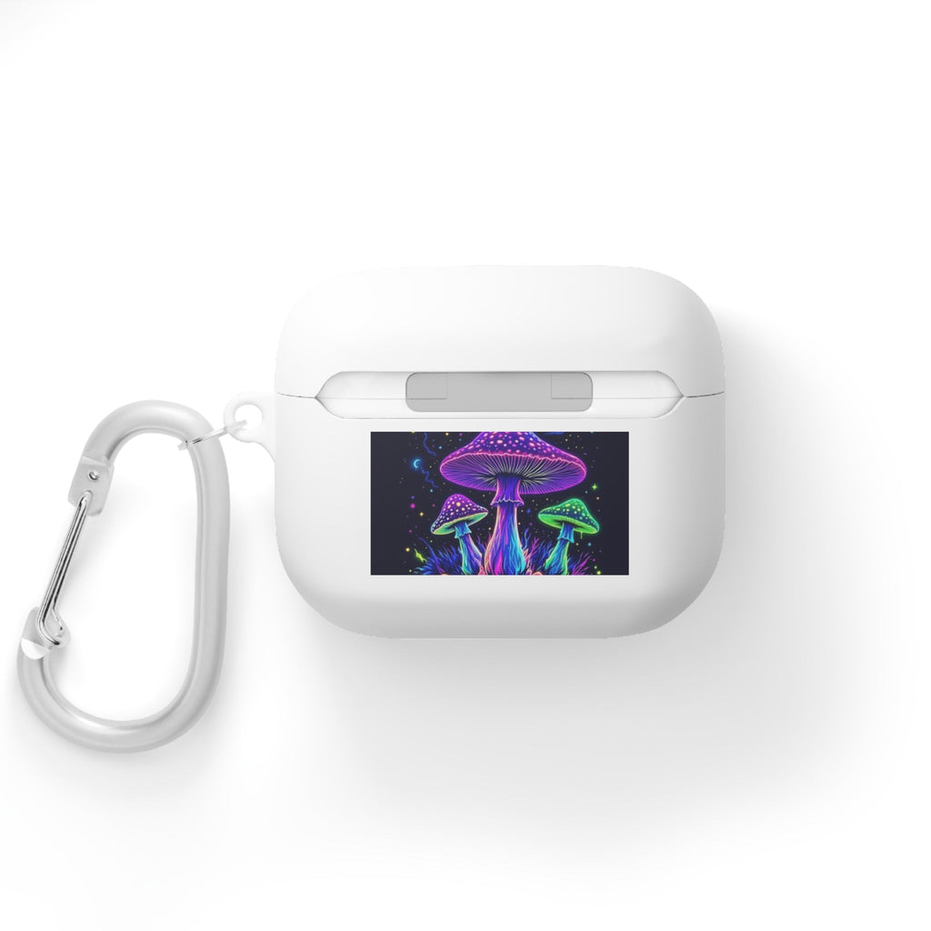 Colorful Mushroom AirPods Case Cover, Unique Gift, Trendy Tech Accessory, Festival Vibes, Artistic Design