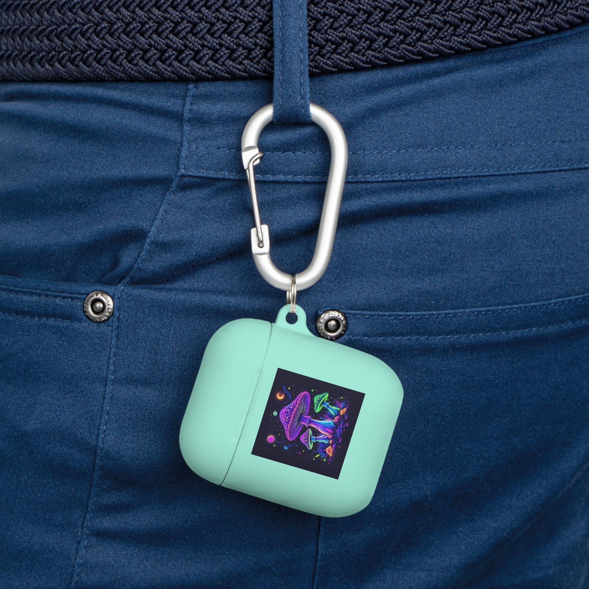 Colorful Mushroom AirPods Case Cover, Unique Gift, Trendy Tech Accessory, Festival Vibes, Artistic Design