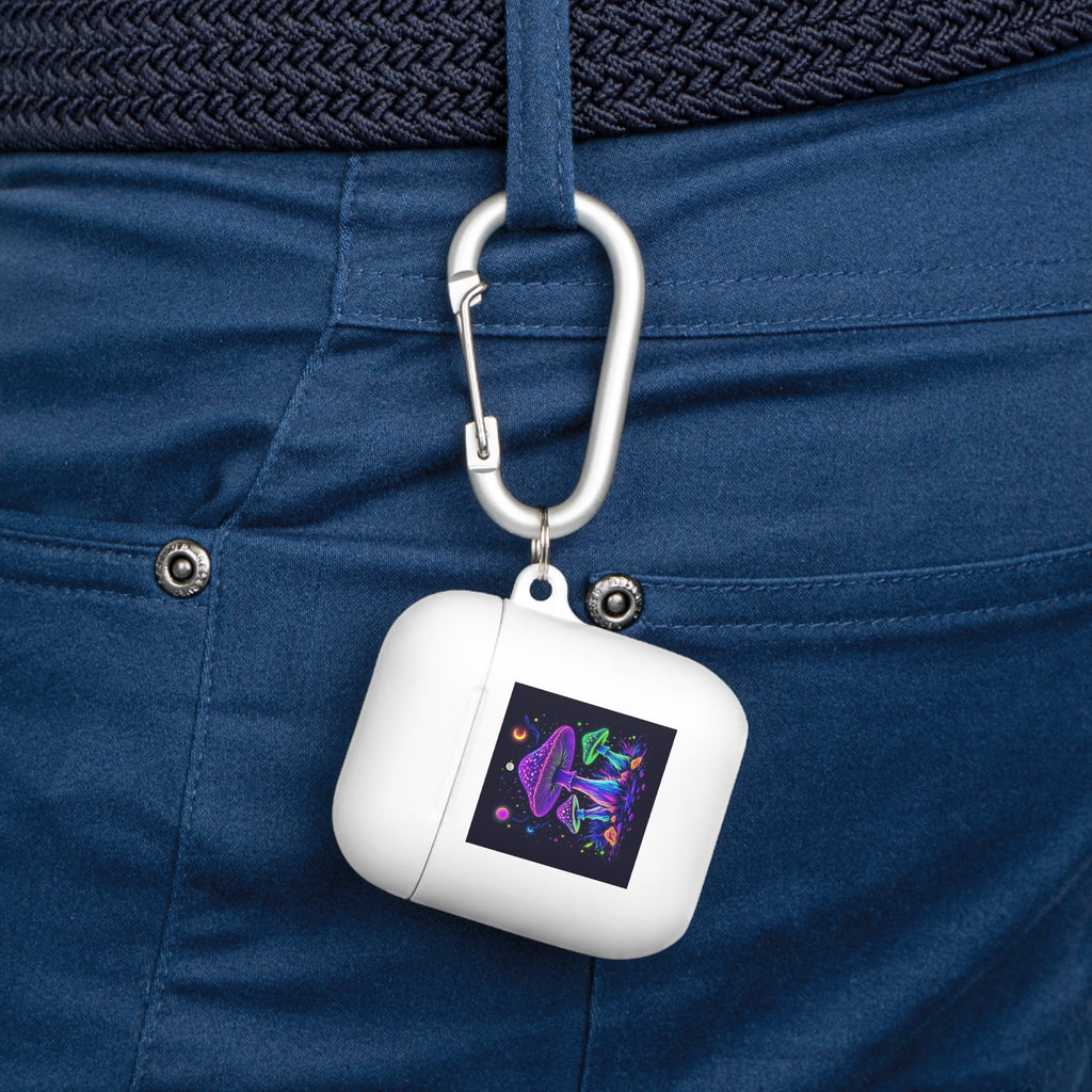 Colorful Mushroom AirPods Case Cover, Unique Gift, Trendy Tech Accessory, Festival Vibes, Artistic Design